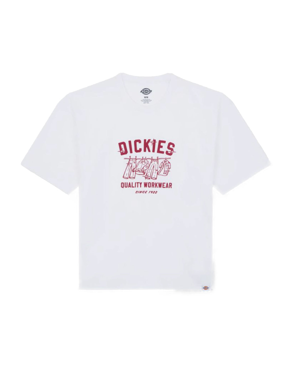 T-Shirt Uomo Dickies Laundry Boxy Ss Tee White
