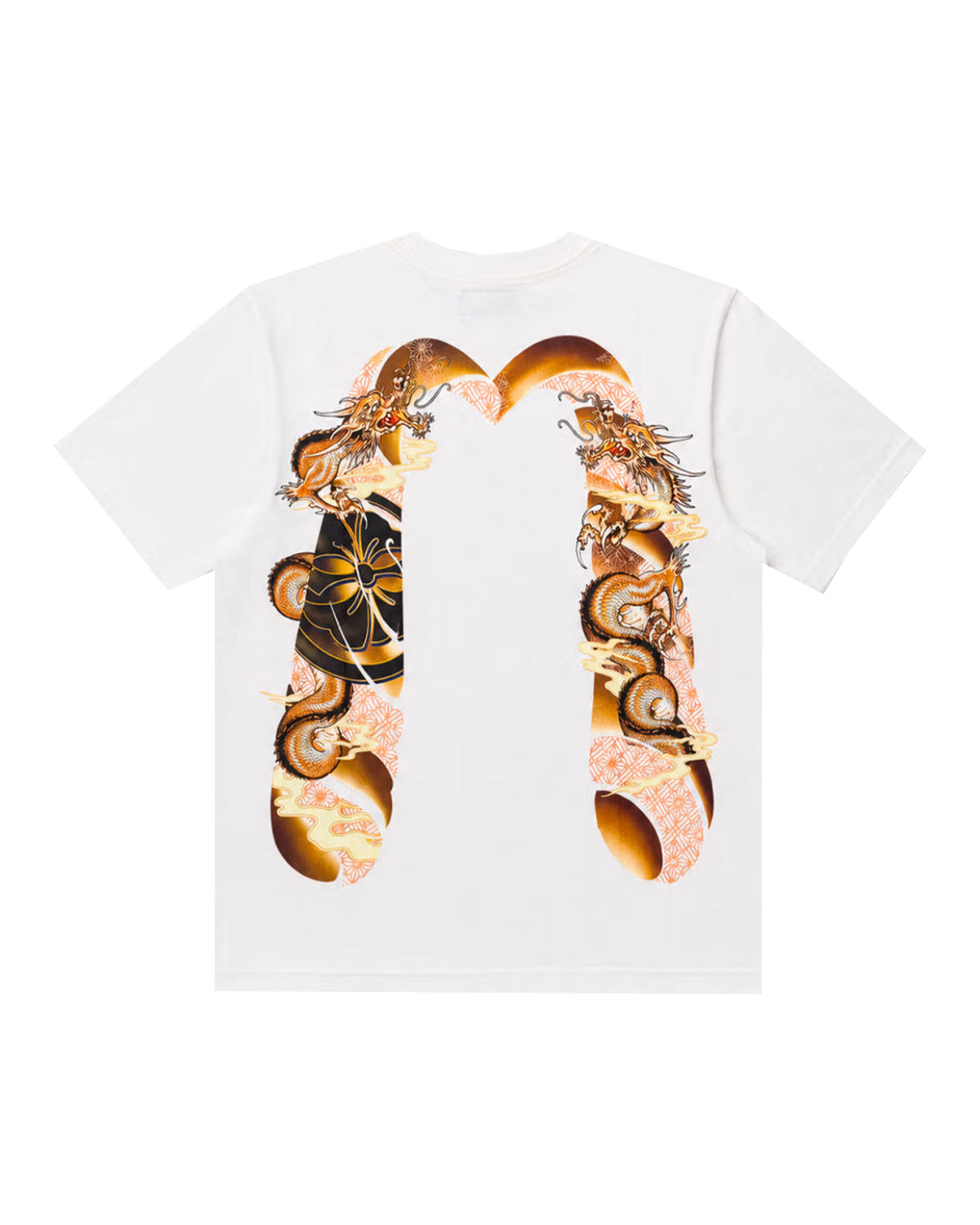 T-Shirt Uomo Evisu Wave & Whale Daicock Bianco