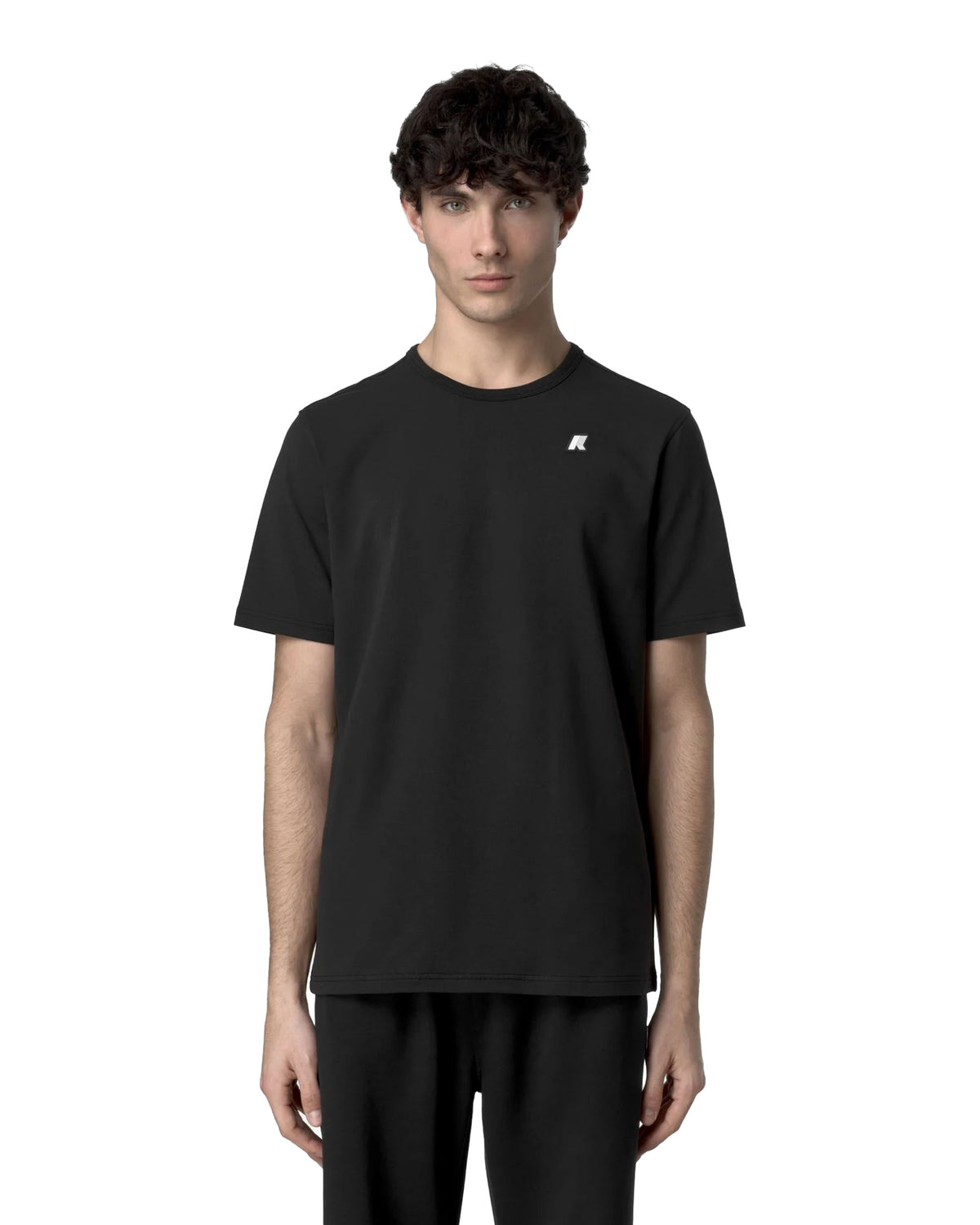 T-Shirt Uomo K-Way Adame Light Stretch Jersey Nero