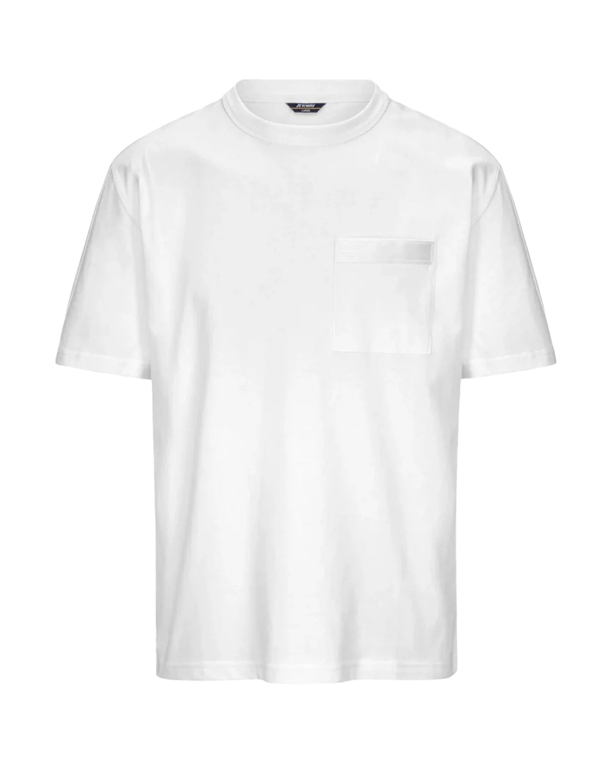 T-Shirt Uomo K-Way Fantome Pocket Bianco
