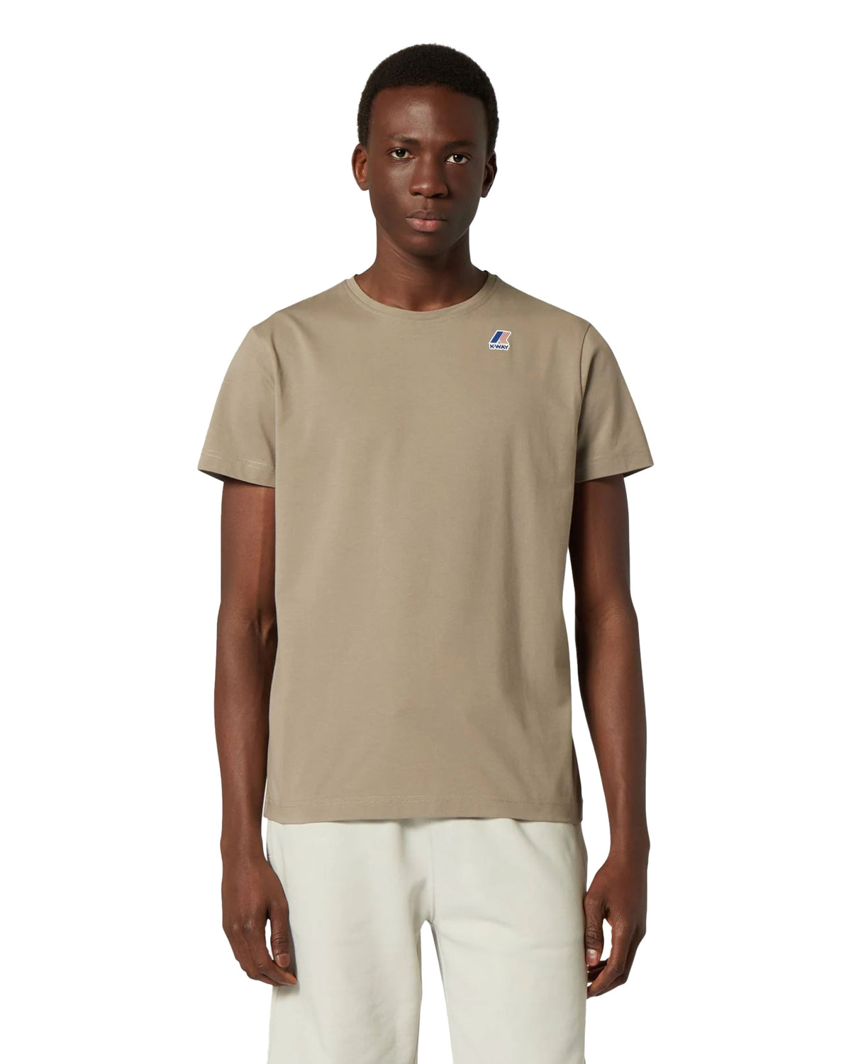 T-Shirt Uomo K-Way Le Vrai Edouard Beige