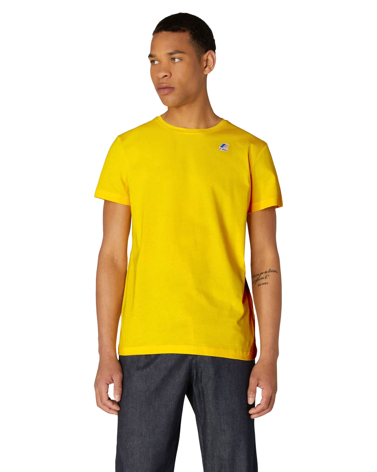 T-Shirt Uomo K-Way Le Vrai Edouard Yellow Dk