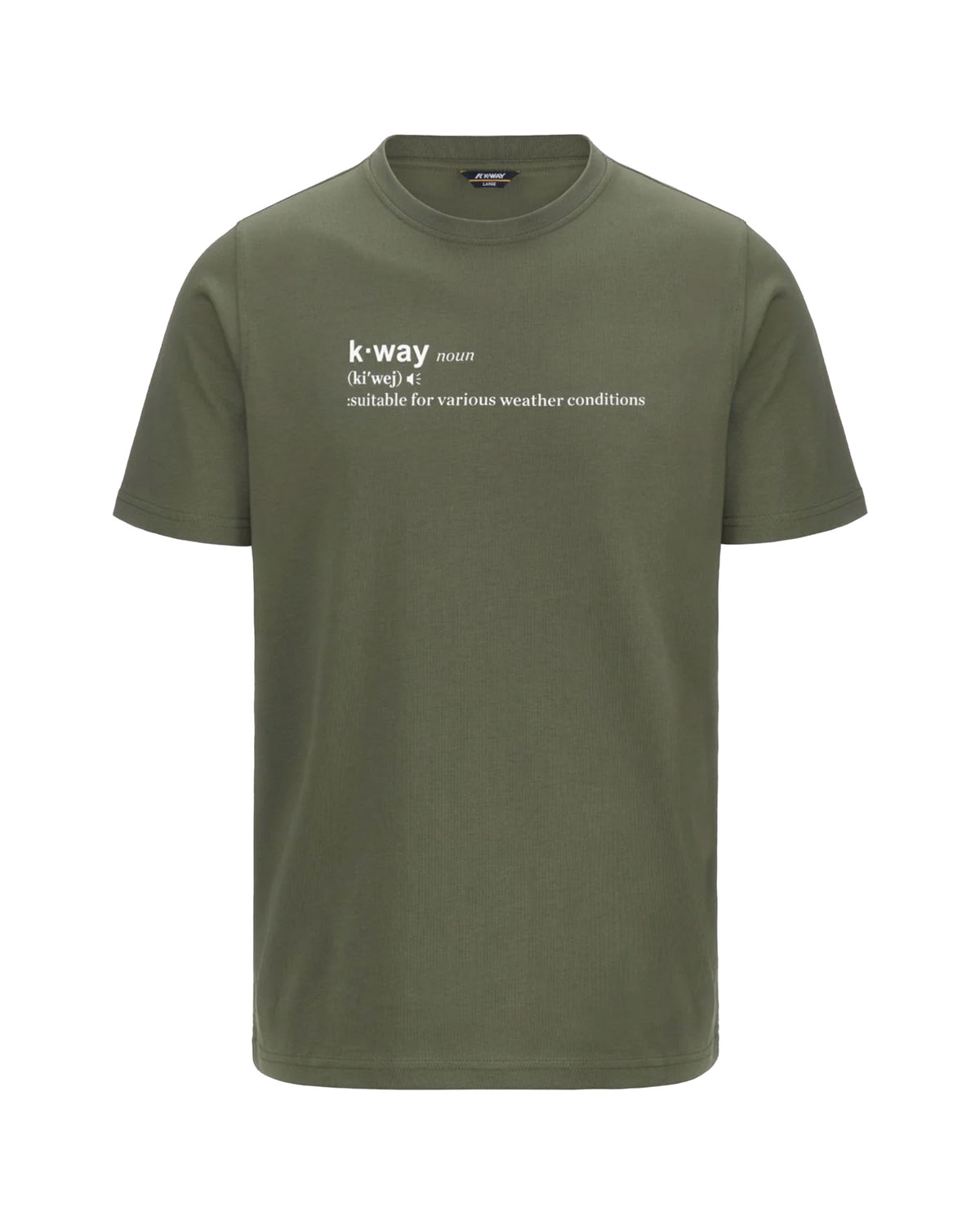 T-Shirt Uomo K-Way Odom AI Gen Jersei Verde