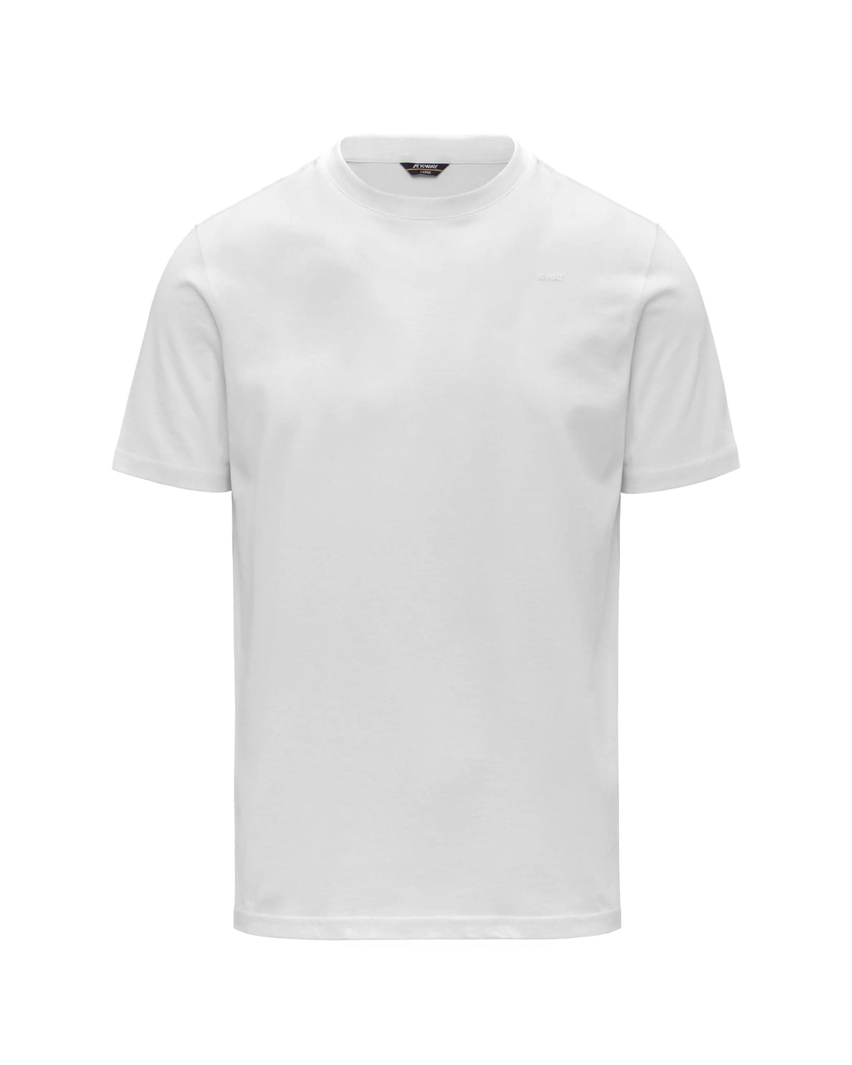 T-Shirt Uomo K-Way Odom Jersey Micro Lettering Bianco