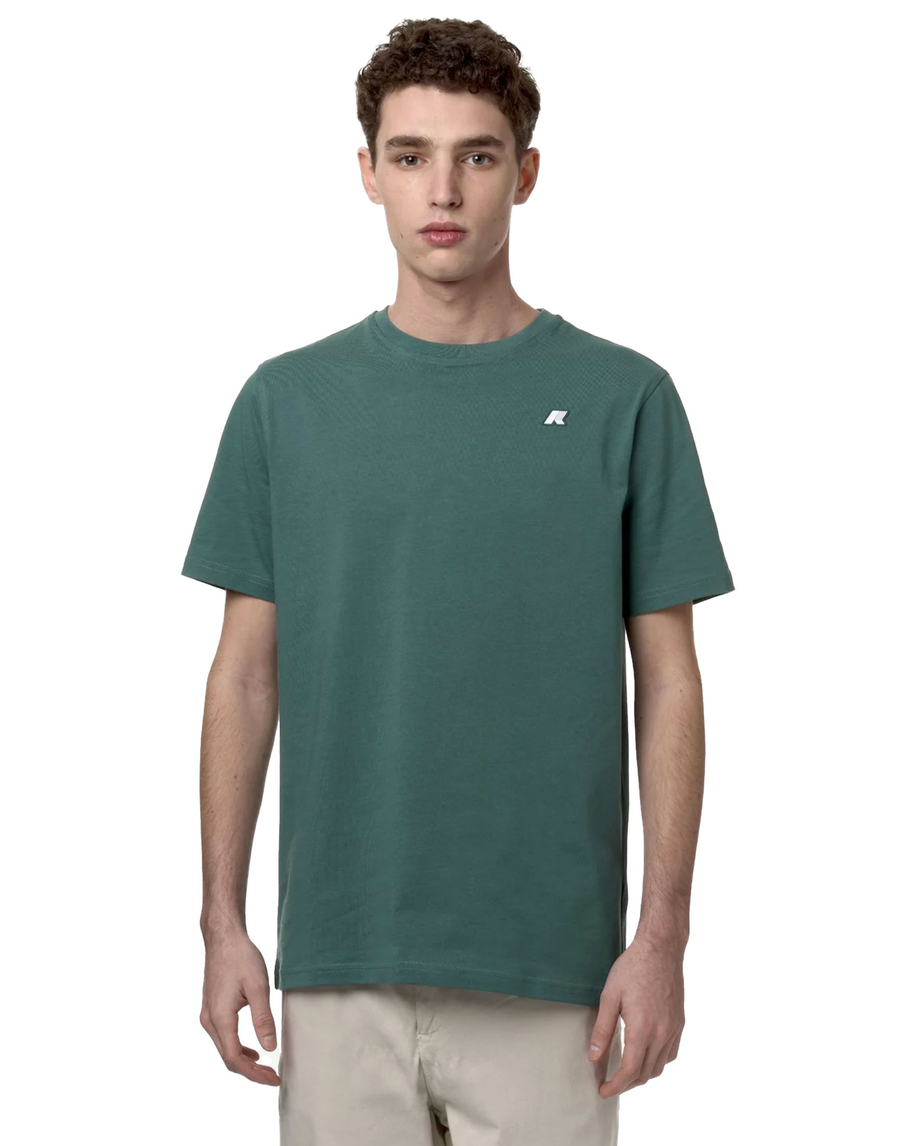 Man Tee K-Way Odom Letitrain Green Palm