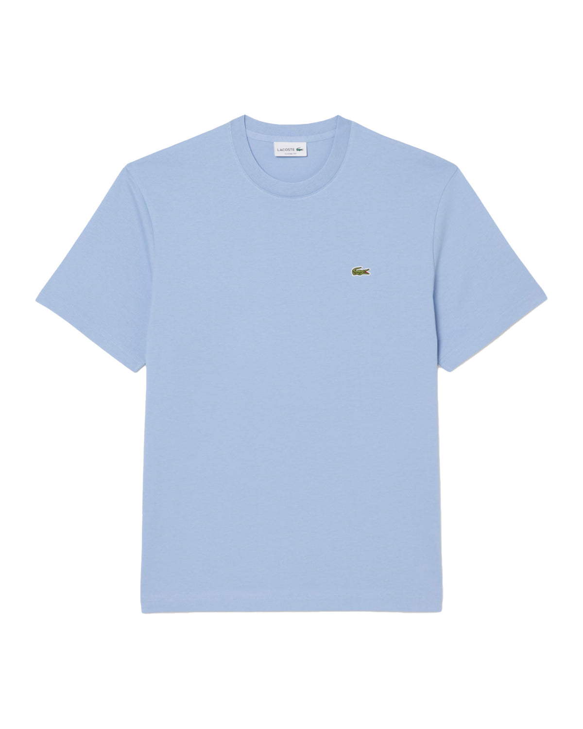 T-Shirt Uomo Lacoste Basic Logo Celeste