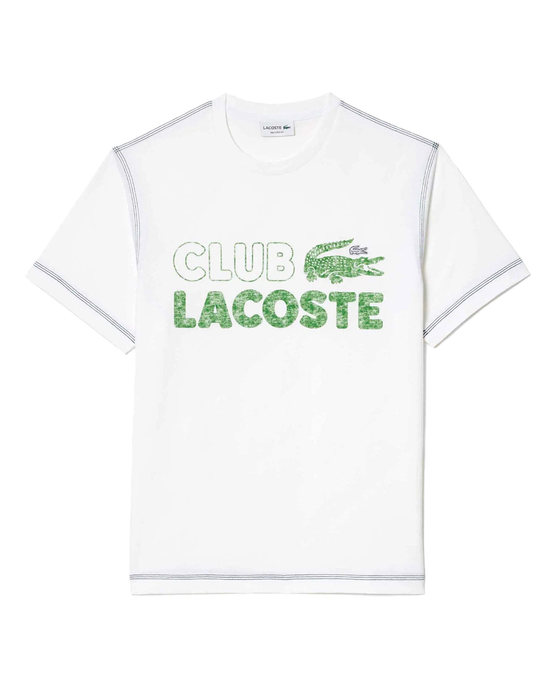 T-Shirt Uomo Lacoste Big Logo Bianca