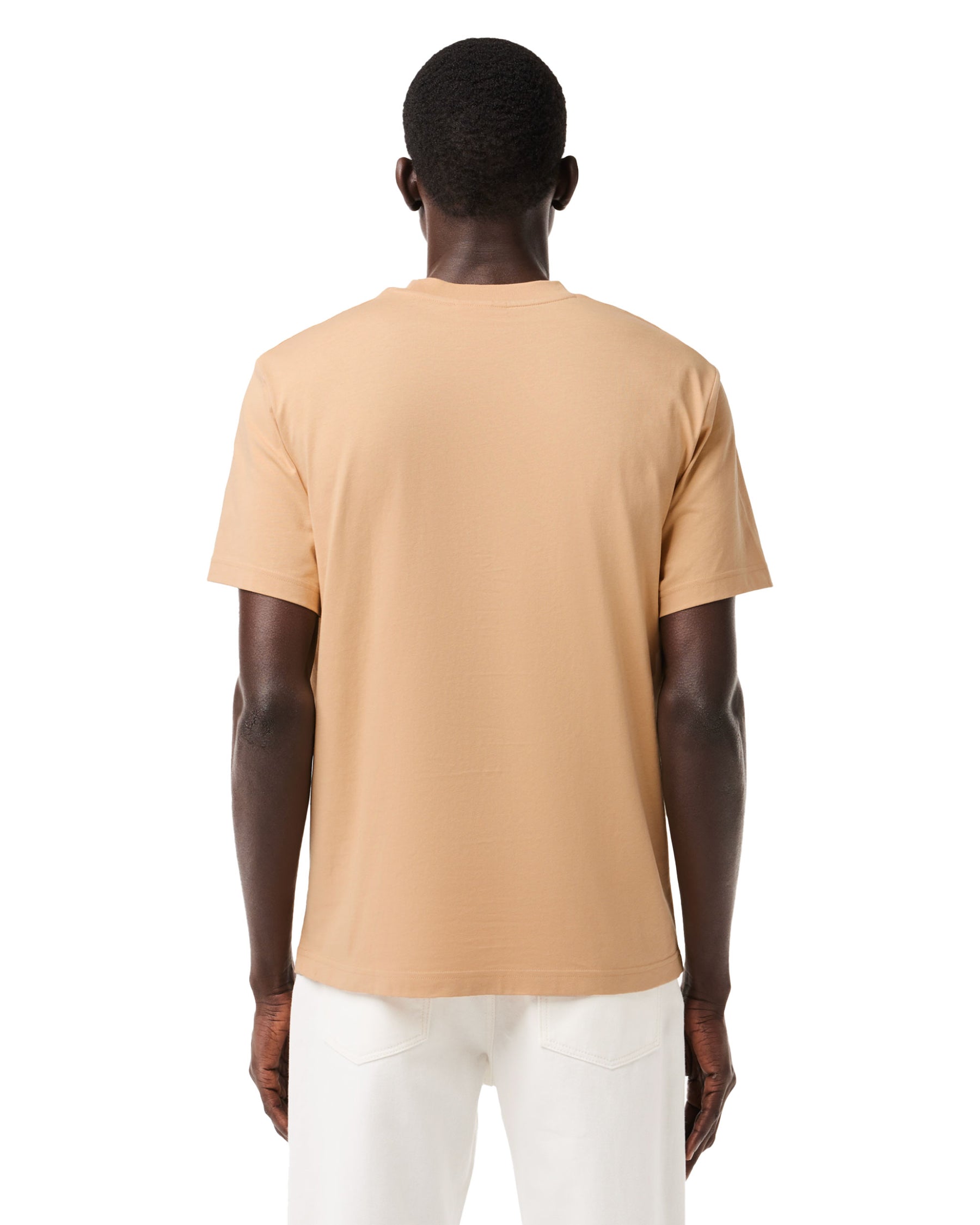 Man Tee Lacoste Classic Logo Beige