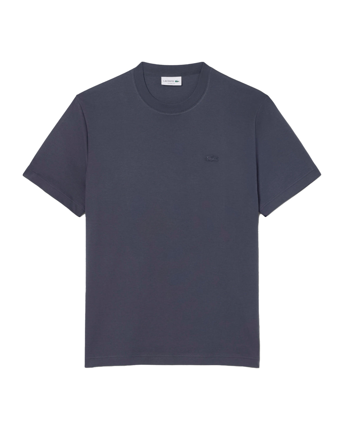 T-Shirt Uomo Lacoste Basic Logo Grigio Scuro