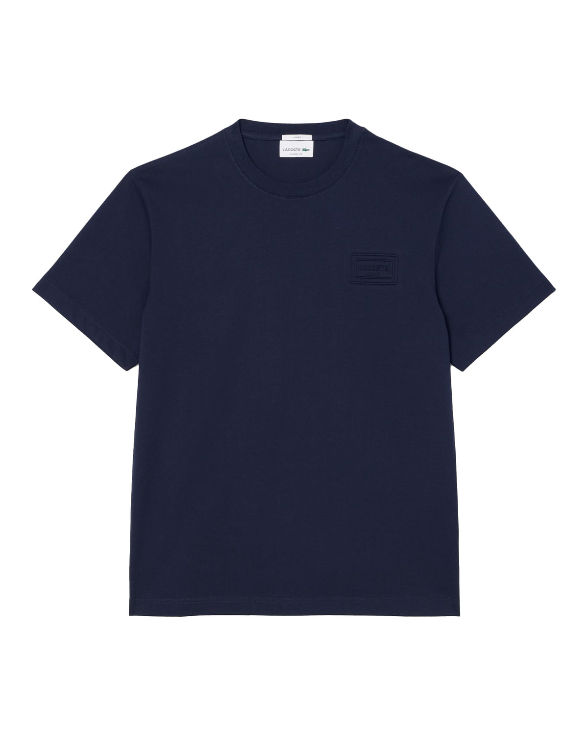 T-Shirt Uomo Lacoste Jersey logo Goffrato Blu