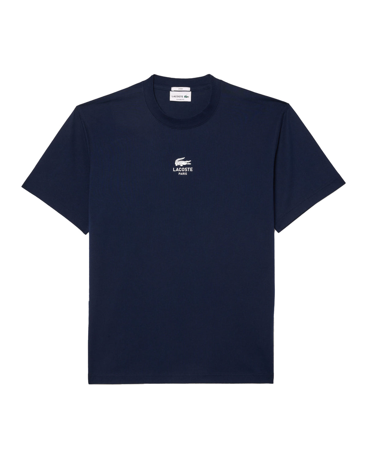 T-Shirt Lacoste Logo Centrale Blu