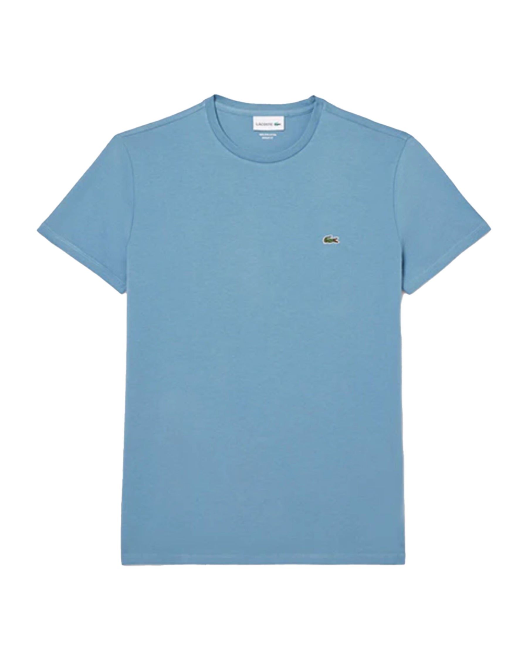 T-Shirt Uomo Lacoste Pima Blu Chiaro