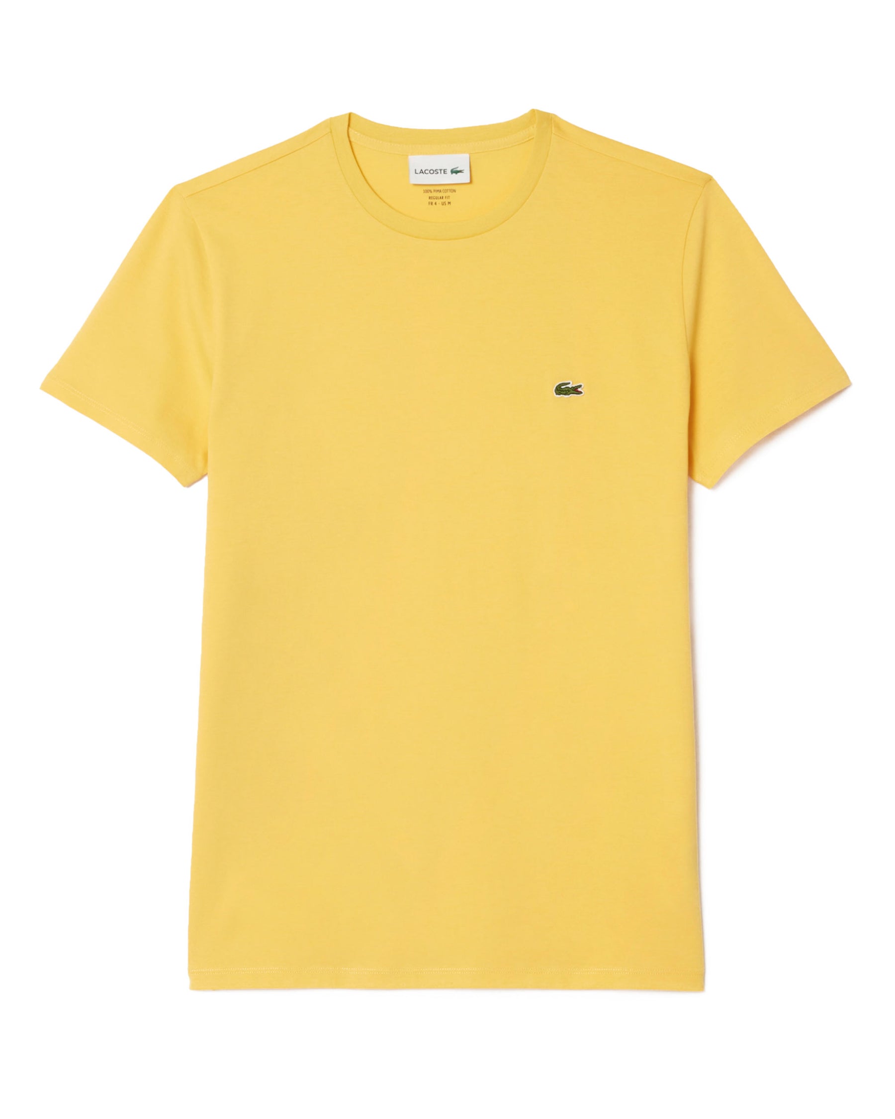 Man Tee Lacoste Pima Yellow