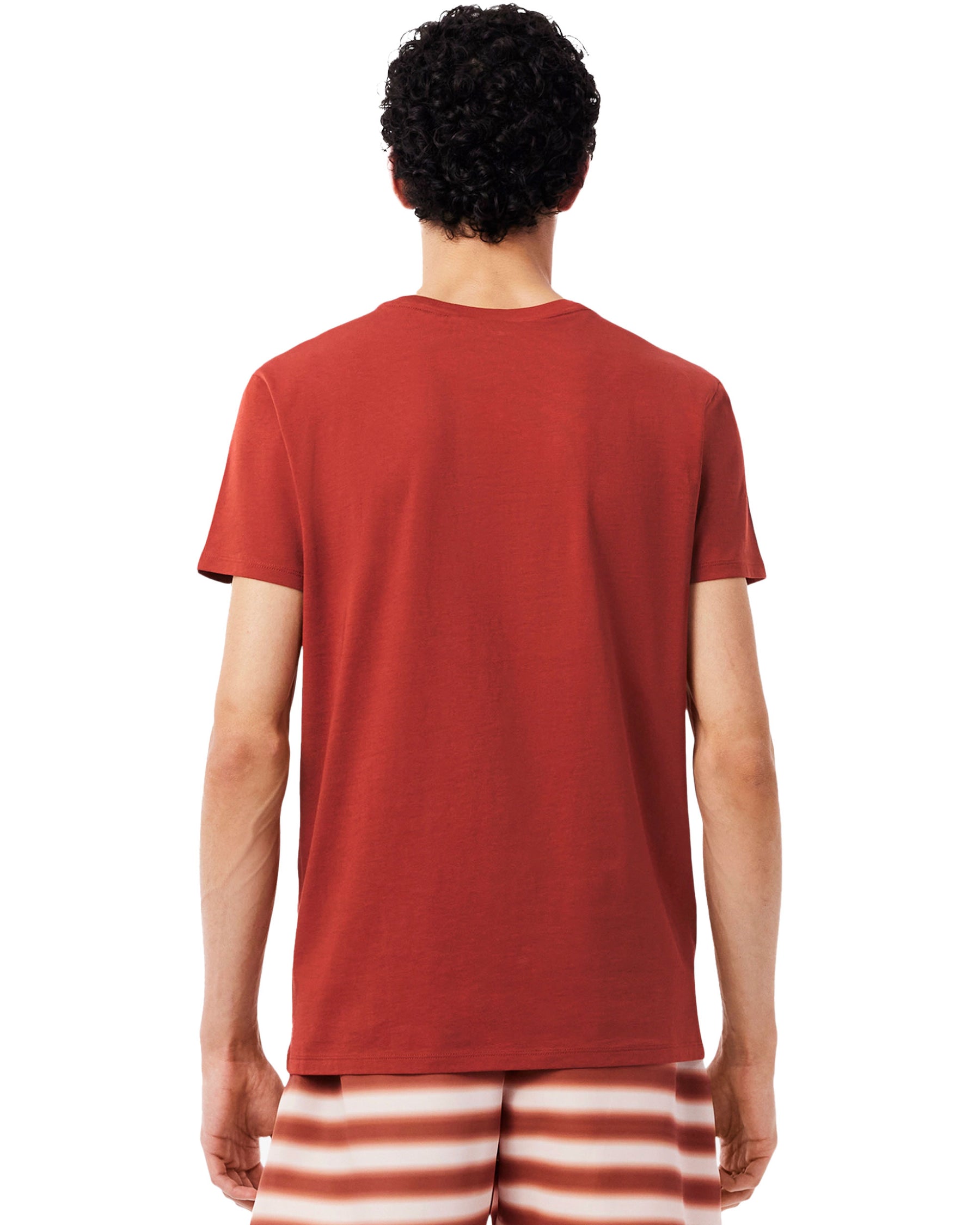 T-Shirt Uomo Lacoste Pima Ruggine