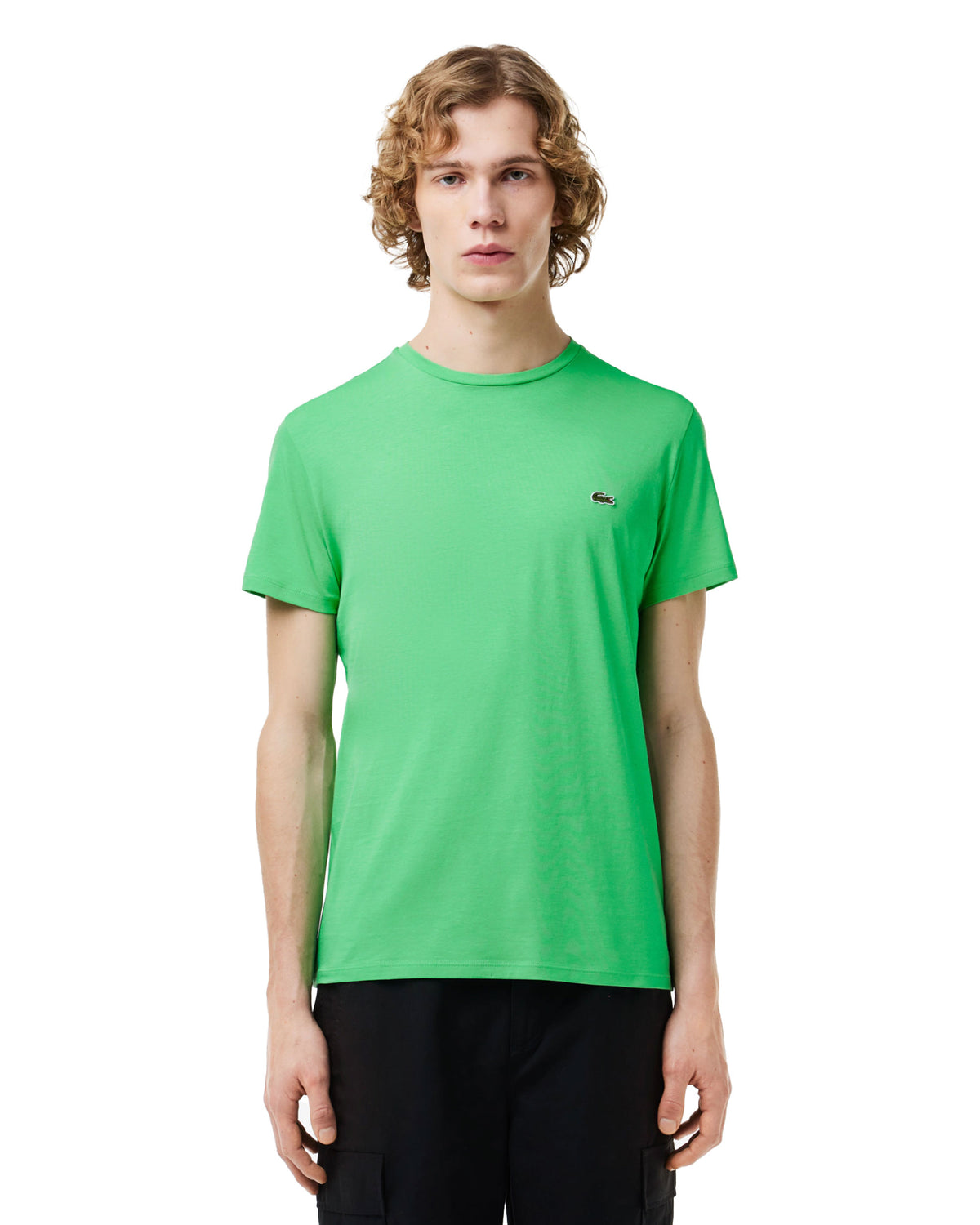 T-Shirt Uomo Lacoste Pima Verde