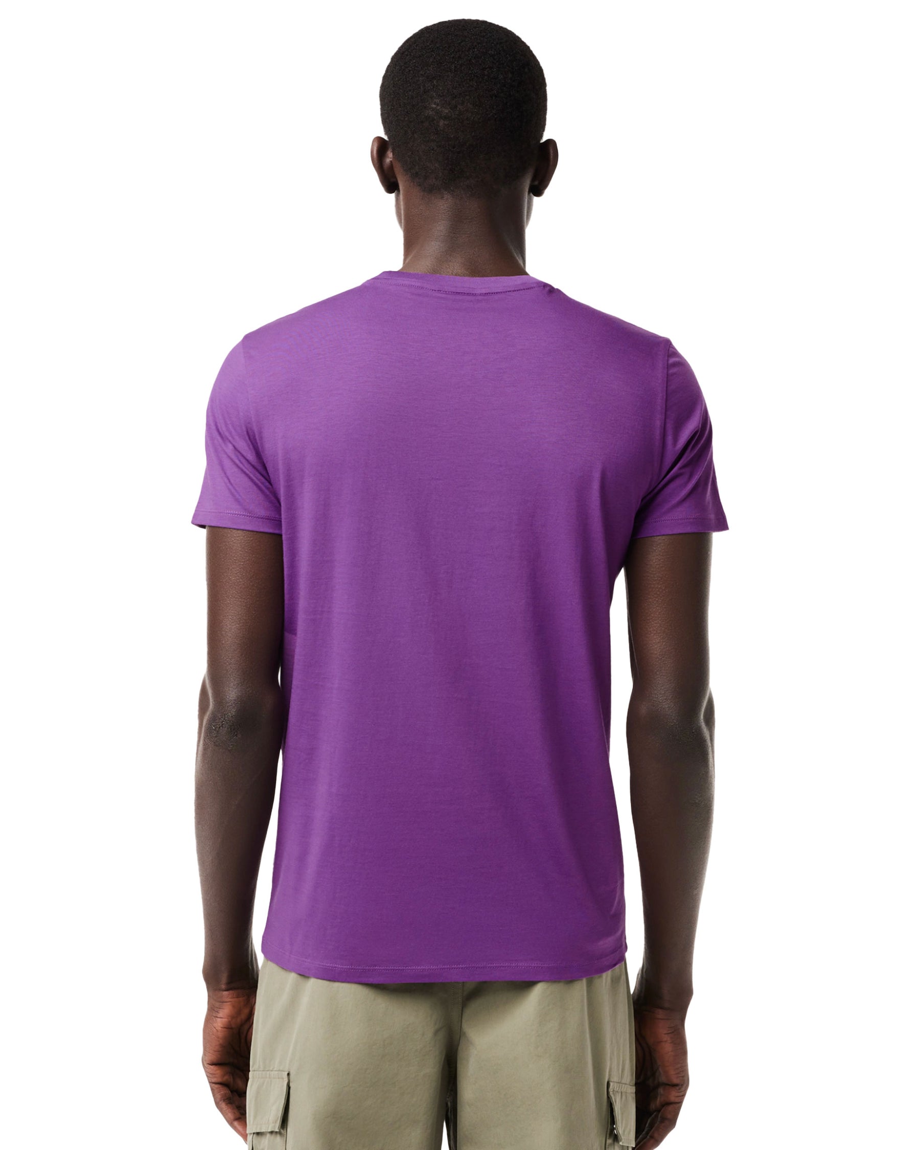 T-Shirt Uomo Lacoste Pima Viola