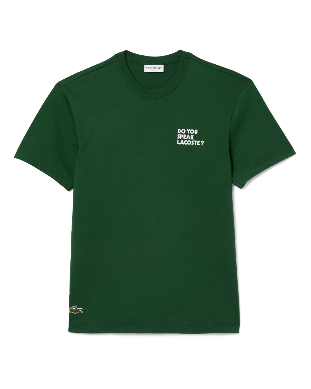 T-Shirt Uomo Lacoste Script Verde