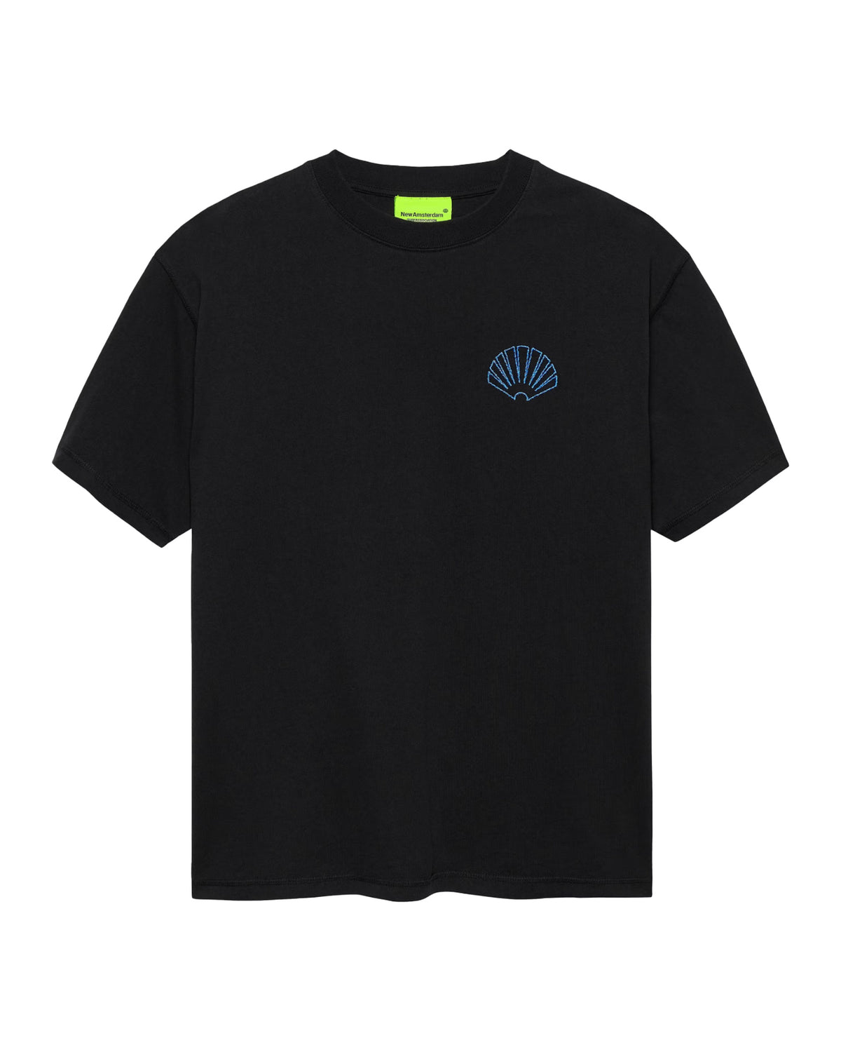 T-Shirt Uomo New Amsterdam Surfassociation Logo Tee Nero Blu