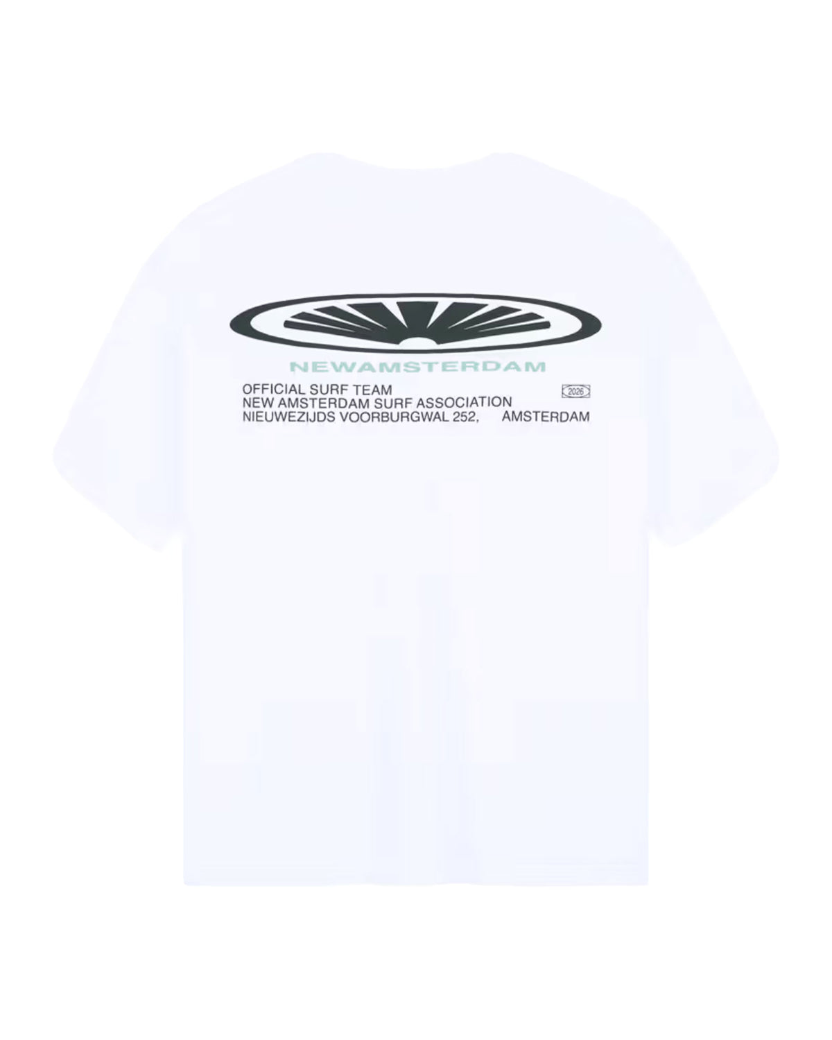 T-Shirt Uomo New Amsterdam Surfassociation Shaper Tee Overdyed White