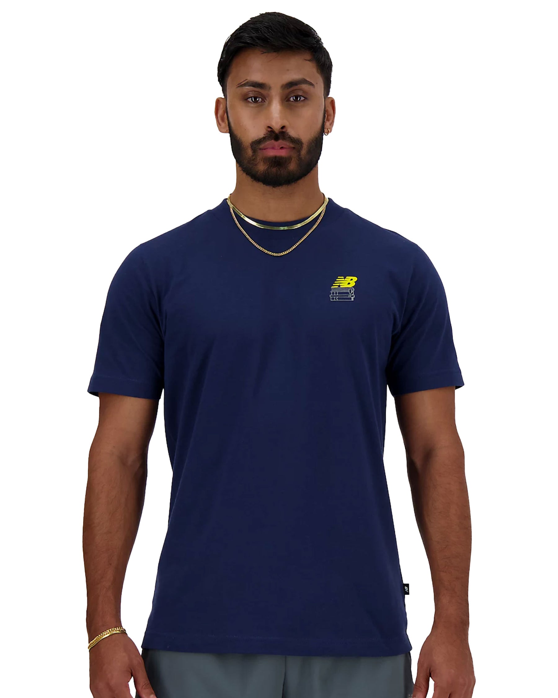 T-Shirt Uomo New Balance Bookshelf Blu