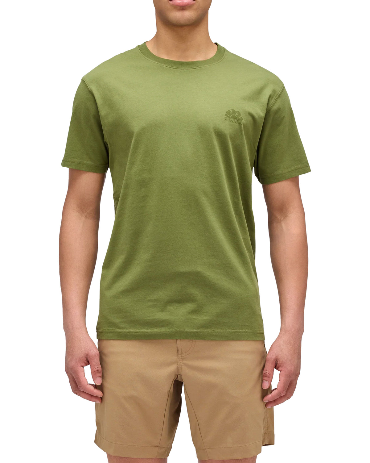 T-Shirt Uomo Sundek Classic Logo Verde