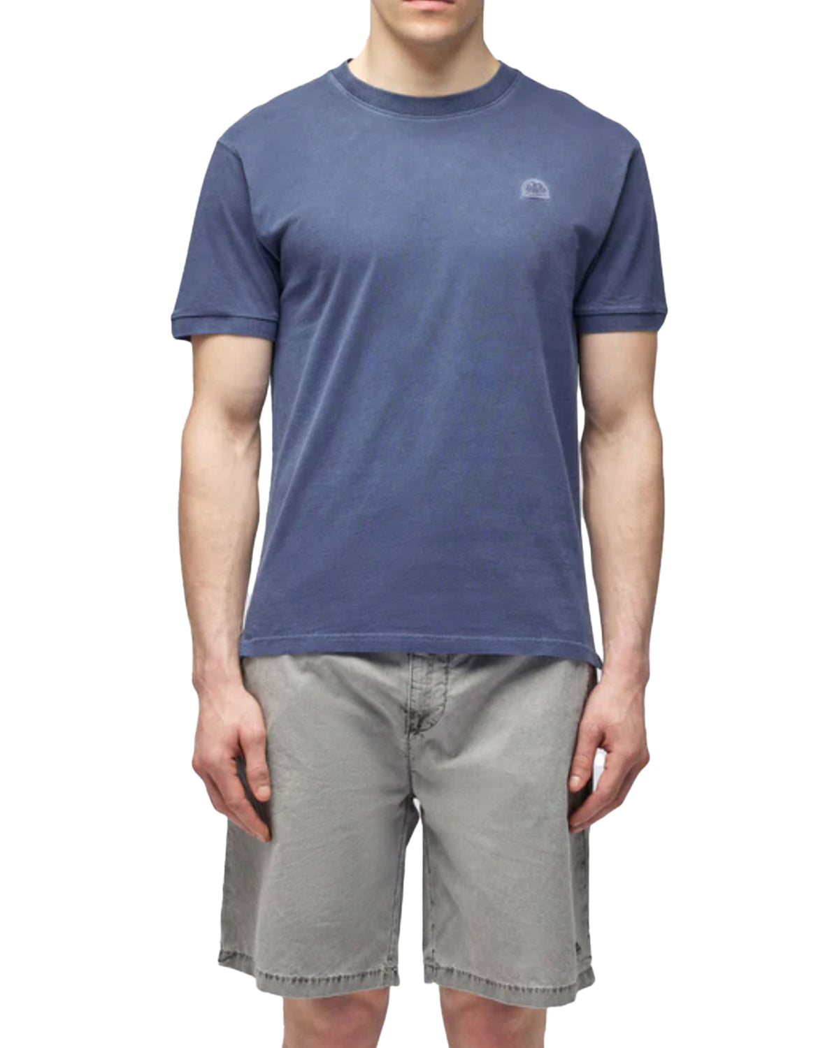 T-Shirt Uomo Sundek Stone Wash Blu