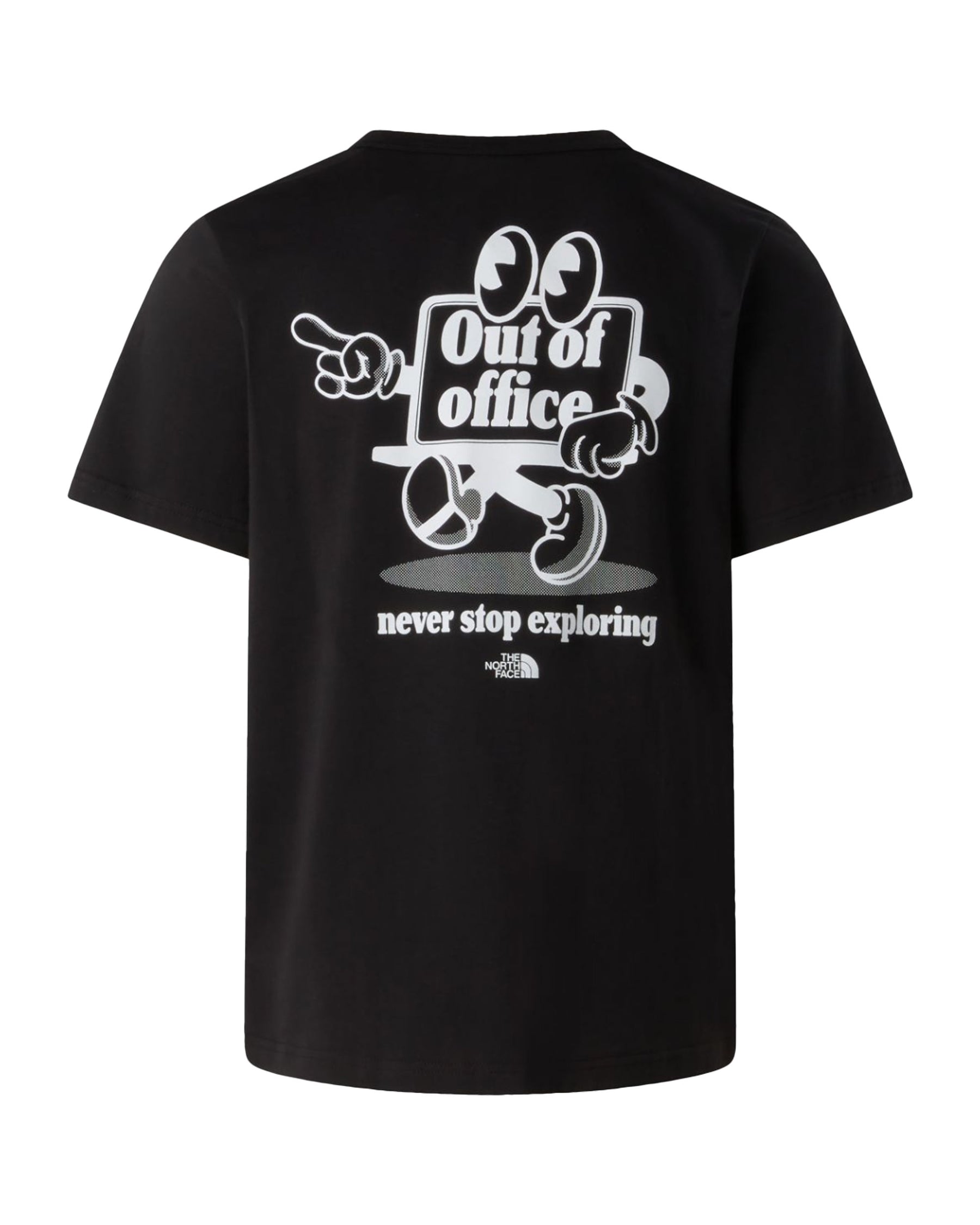 Man's Tee The North Face Cartoon Logo Relaxed Tnf Black