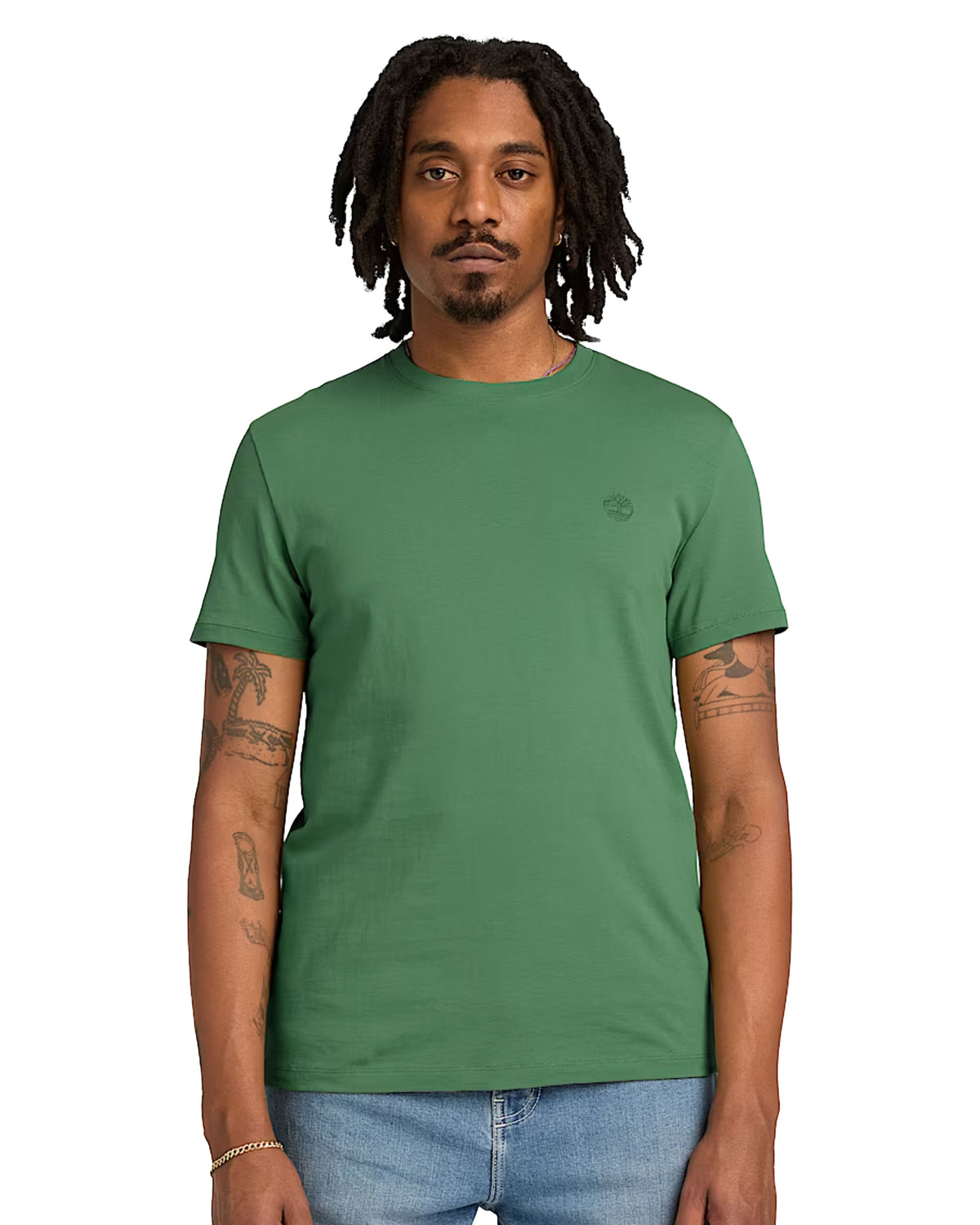 T-Shirt Uomo Timberland Dunstan River Short Sleeve Myrtle Verde