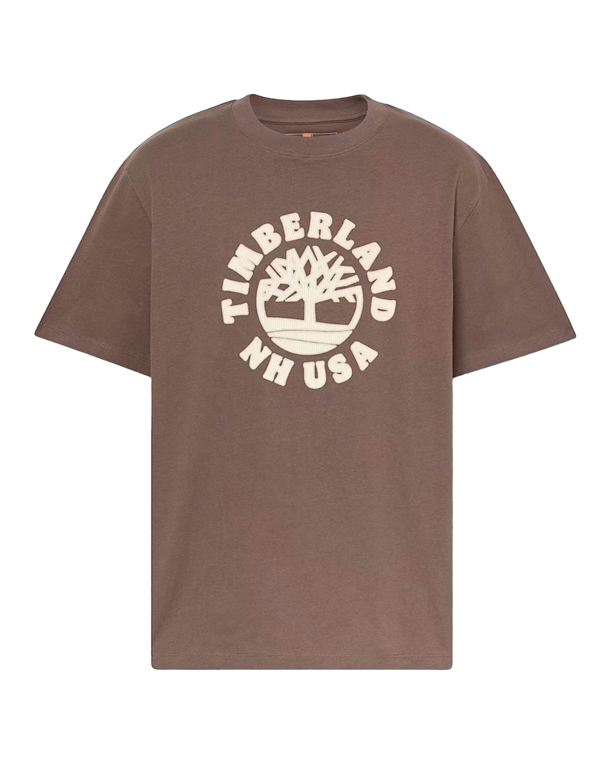Man's Timberland Holiday Front Graphic Ss Tee Chocolate Brown