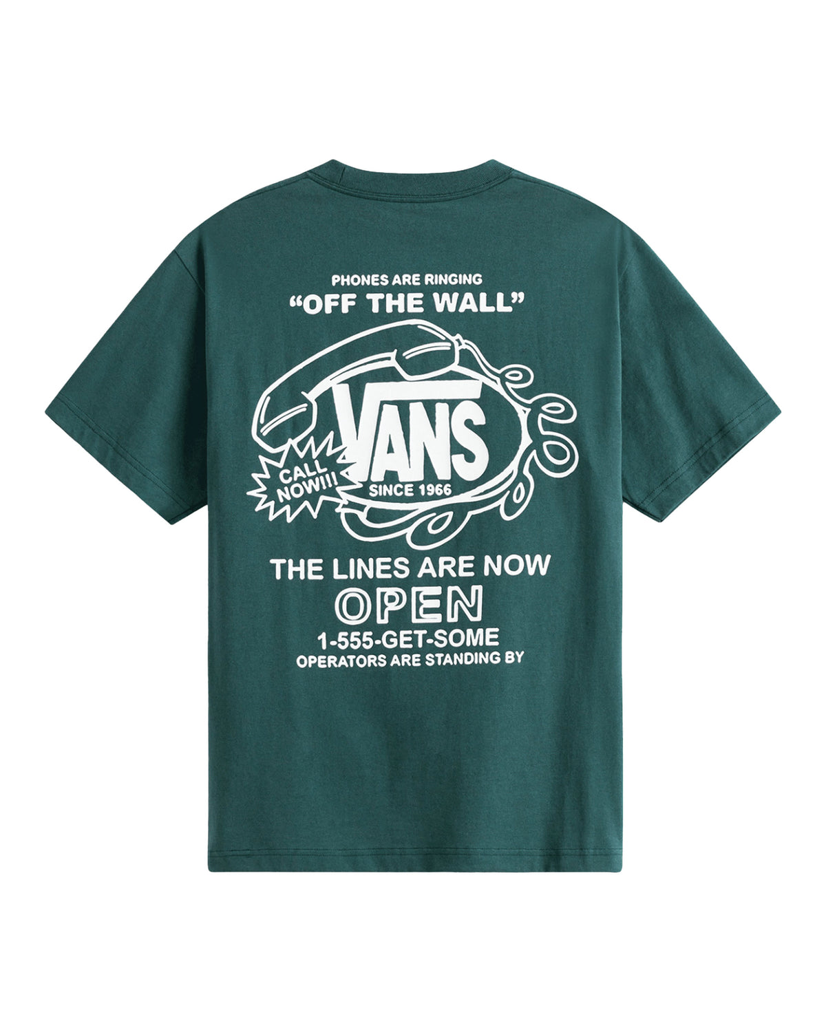 T-Shirt Uomo Vans Hot Line Verde