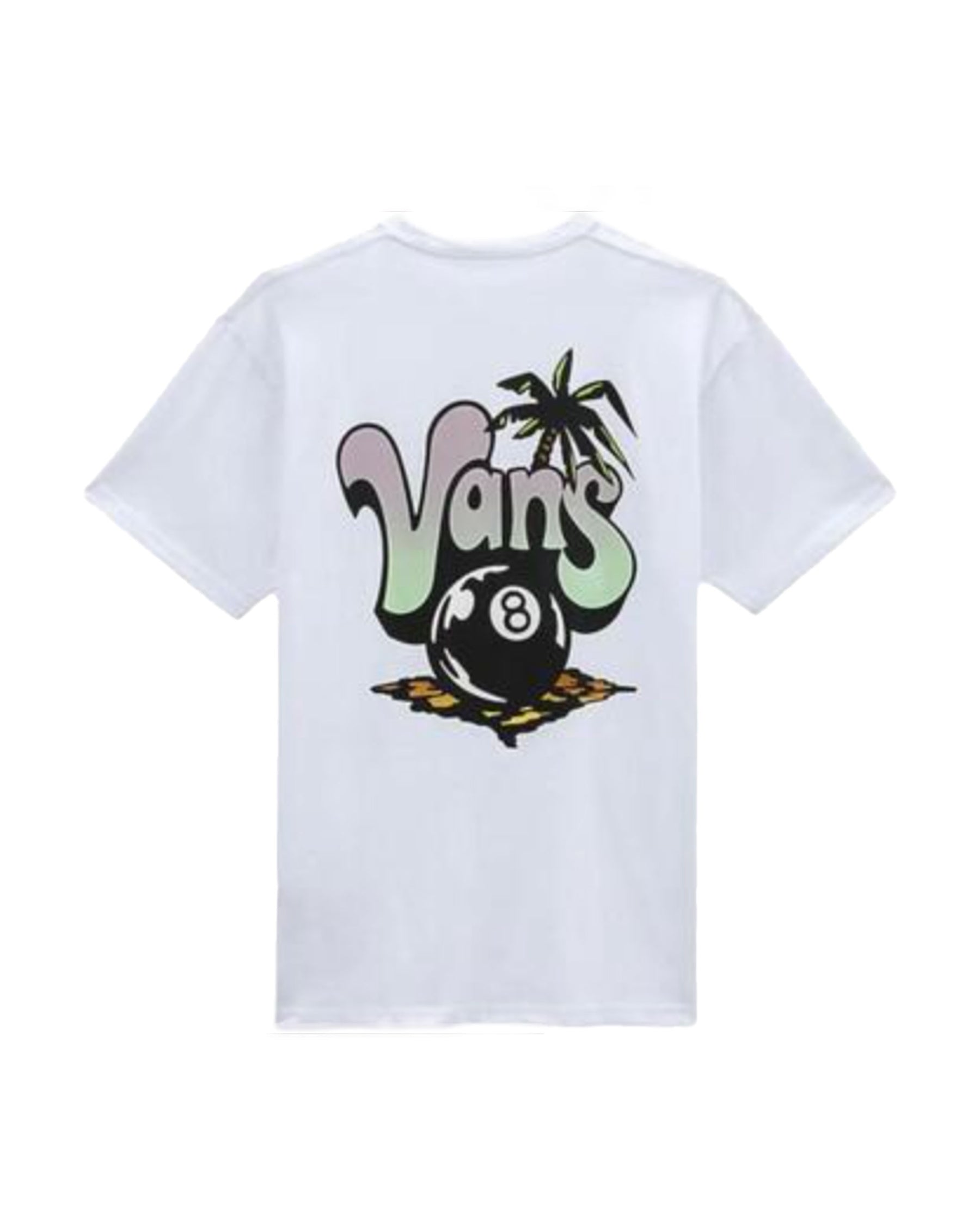 Man Tee Vans Paradise Vans Palm SS White