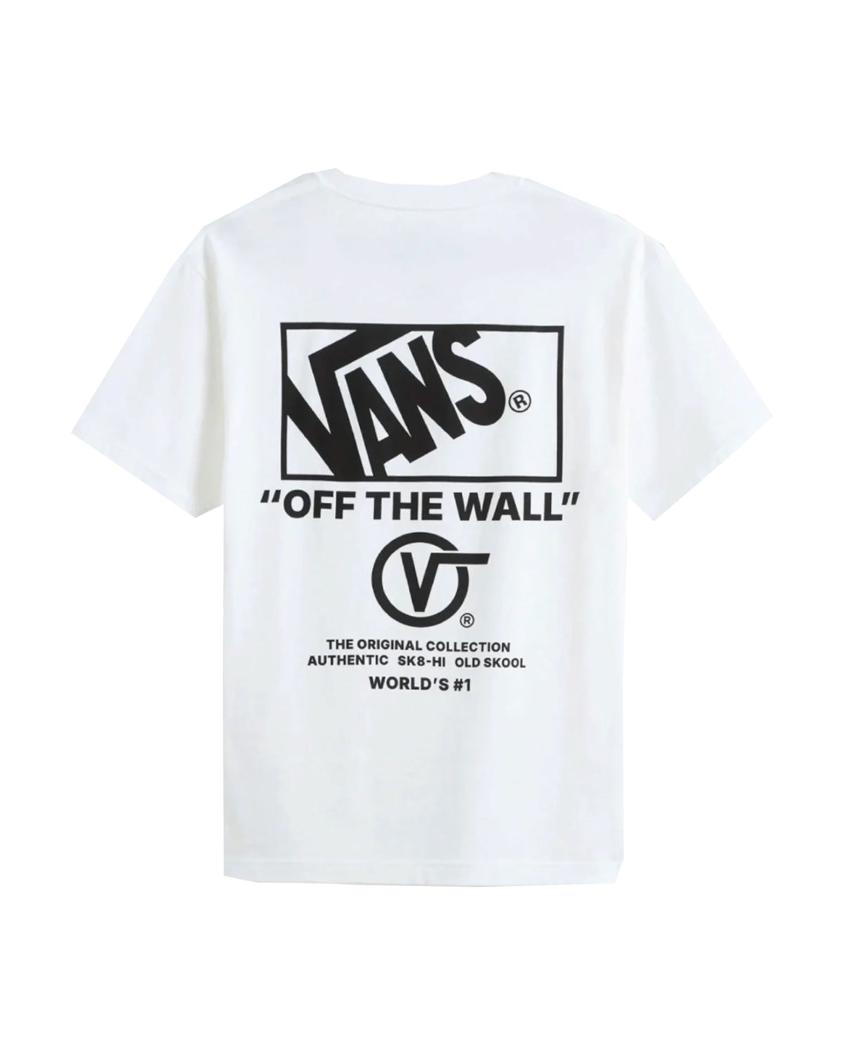 T-Shirt Uomo Vans Stacked Hi Bianco