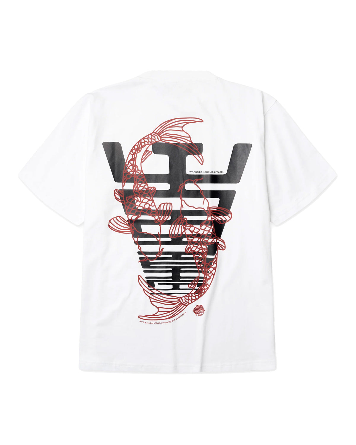 T-Shirt Uomo Woodbird WBBaine Carp Tee Bianco