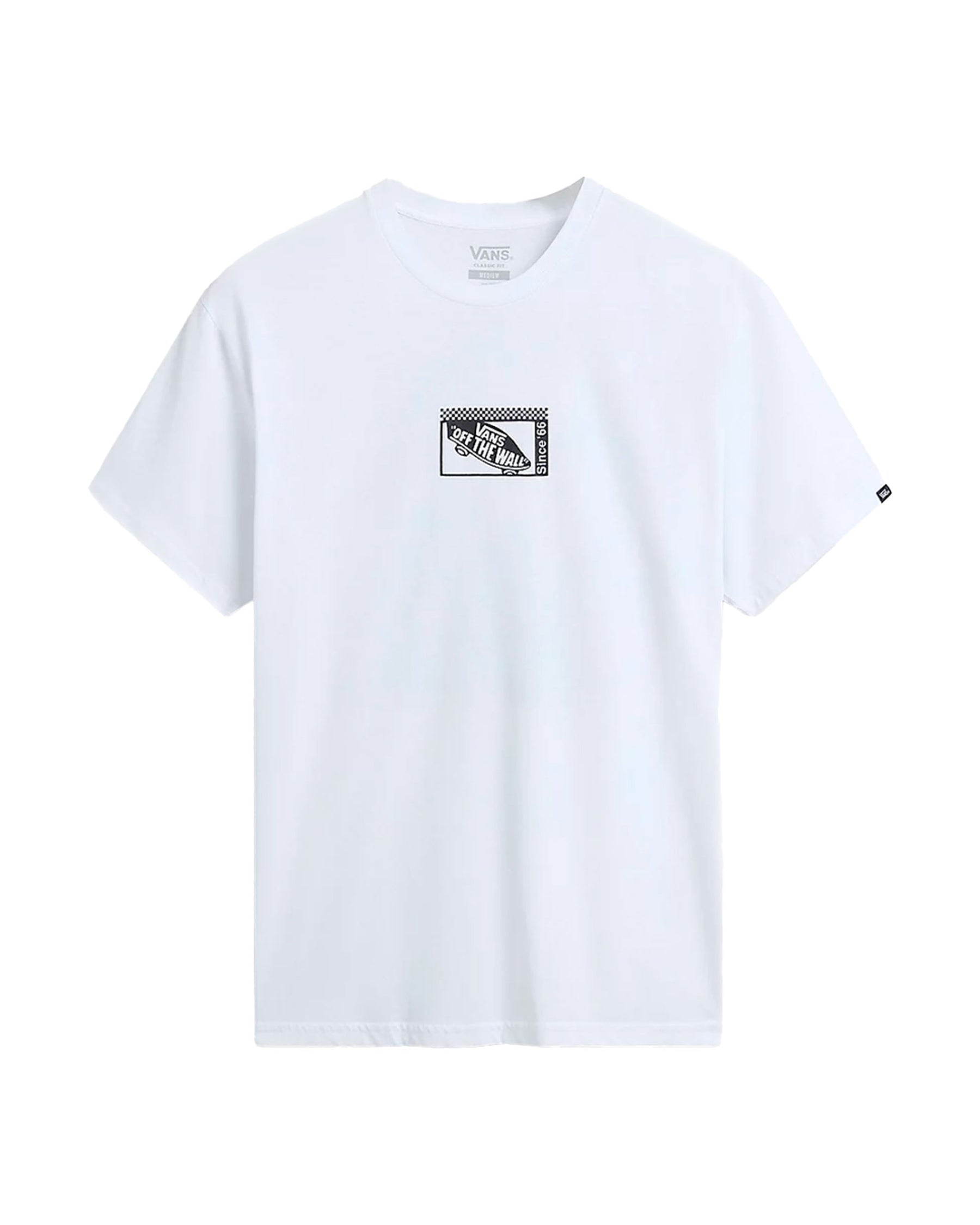 T-Shirt Vans Tech Box SS Tee Bianco
