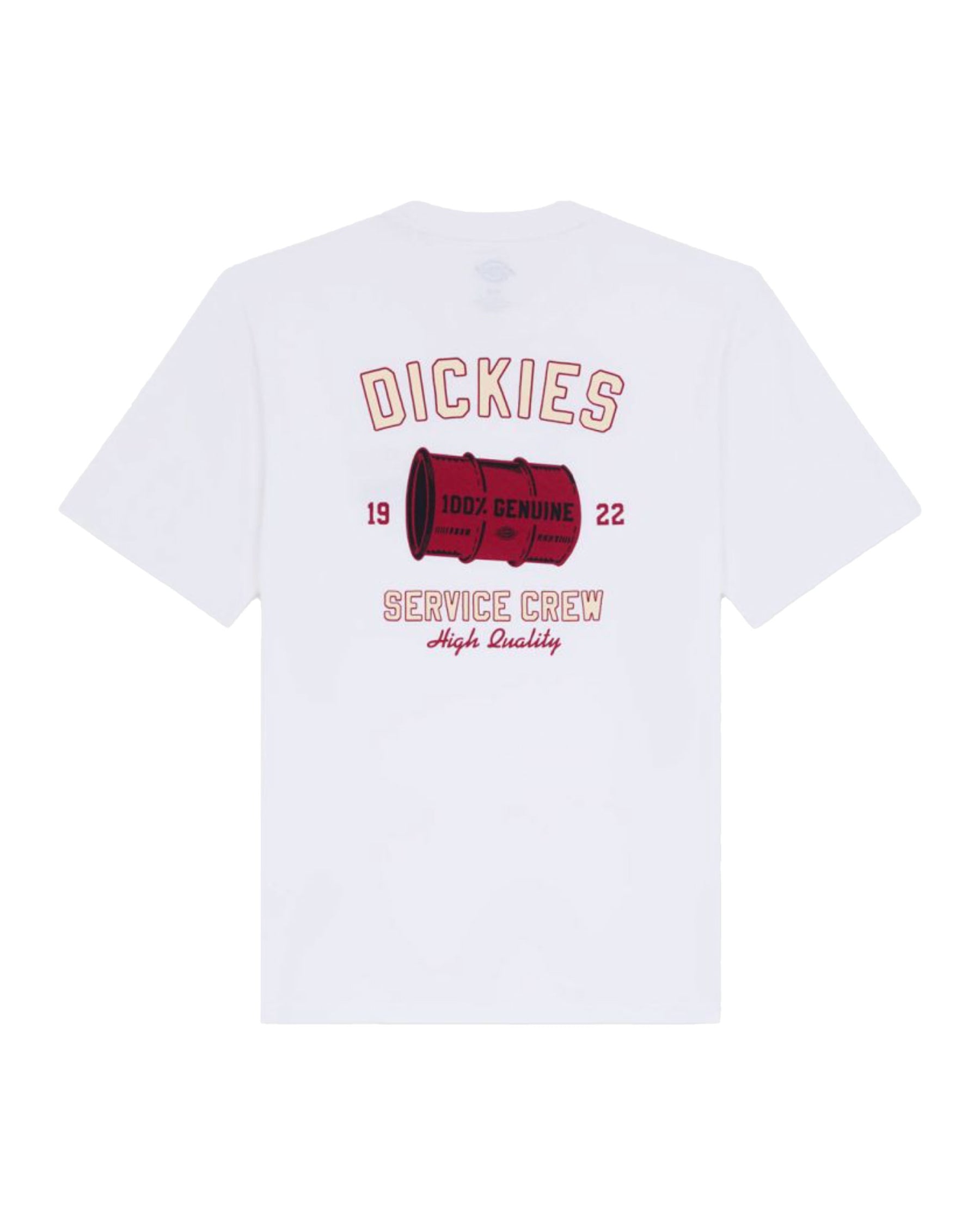 Man Tee Dickies Service Crew Ss White