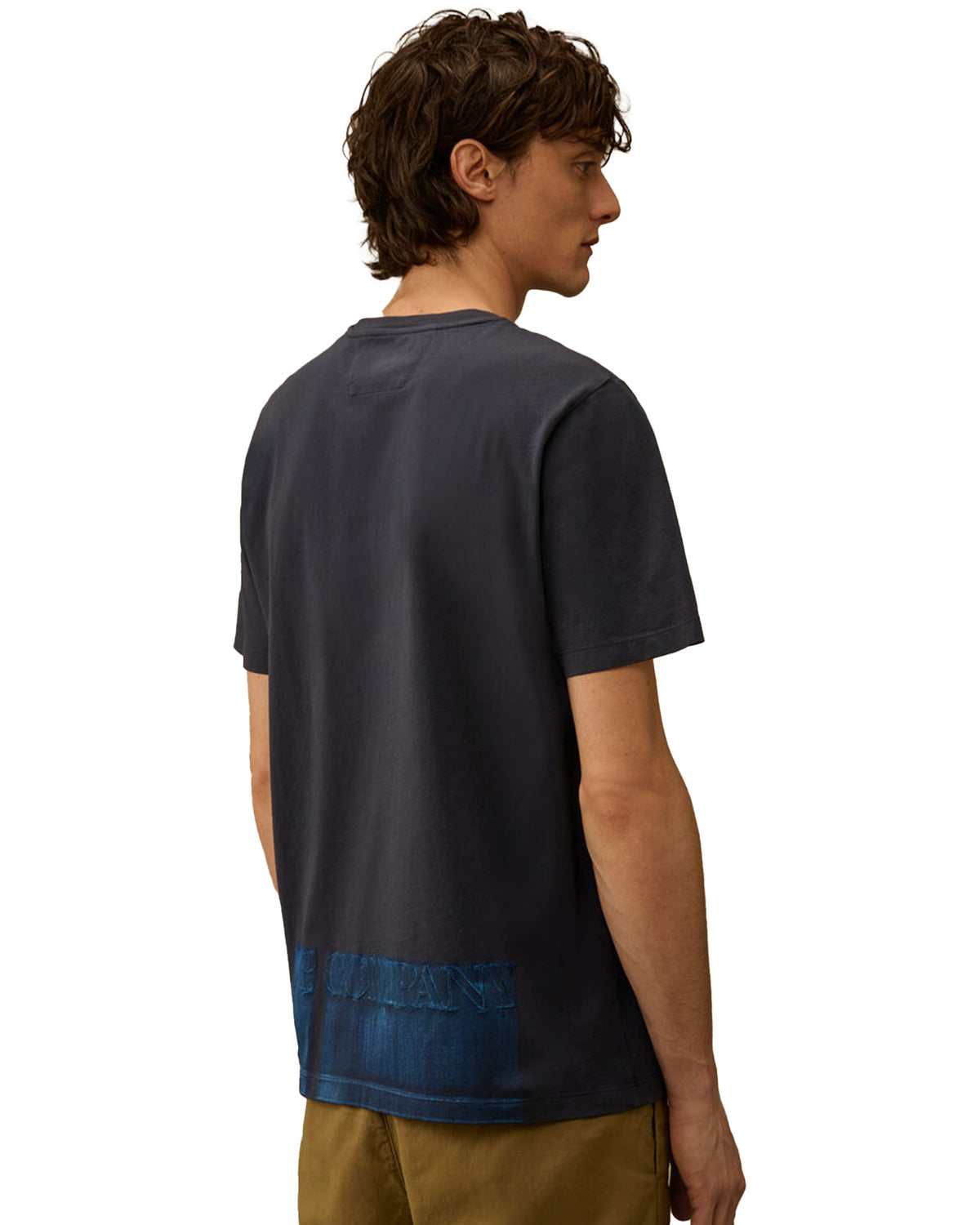 T-Shirts CP Company Short Sleeve In Jersey 24-1 Midnight Blu