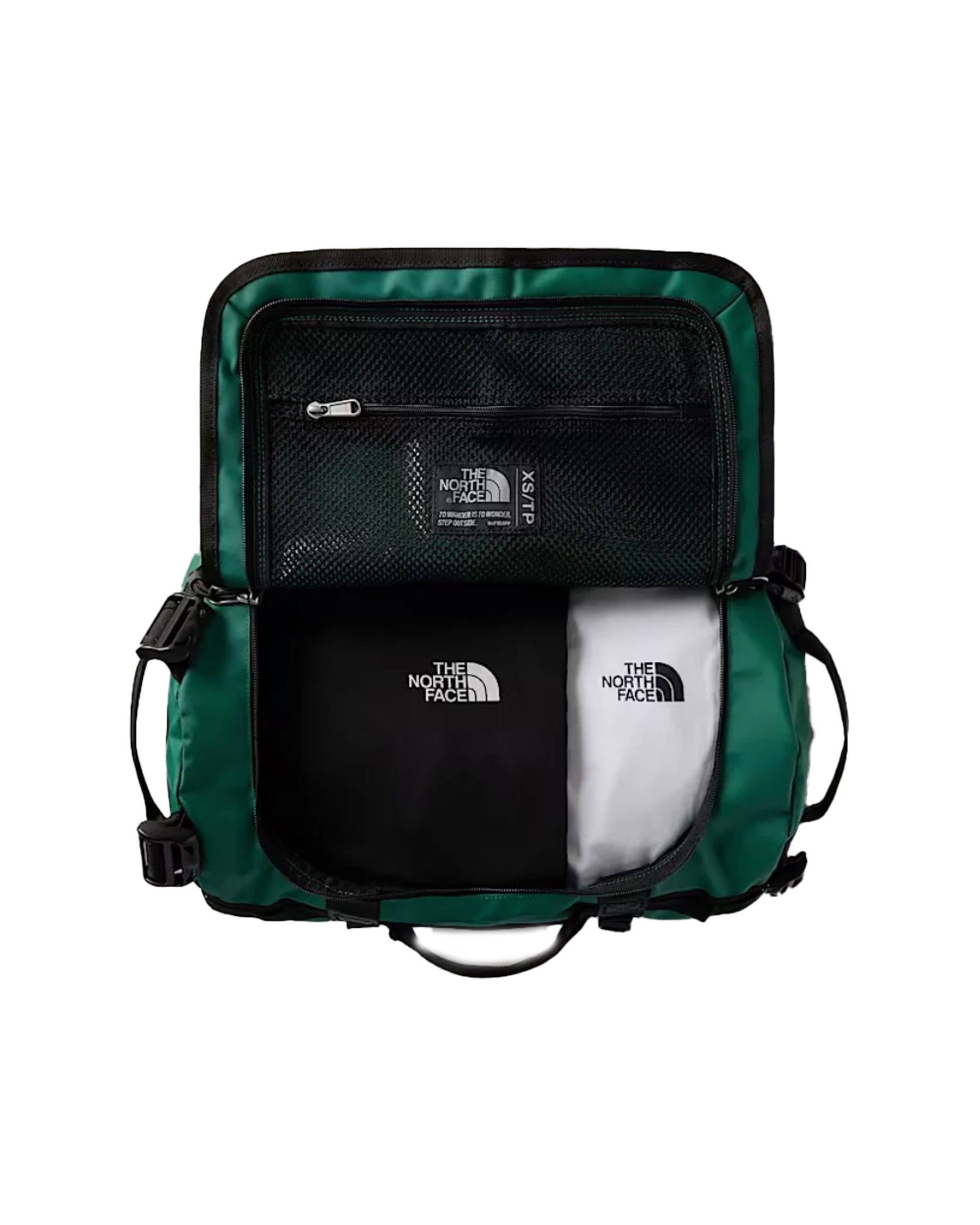 The North Face Base Camp Duffel-Xs Evergrn-Tnfblck