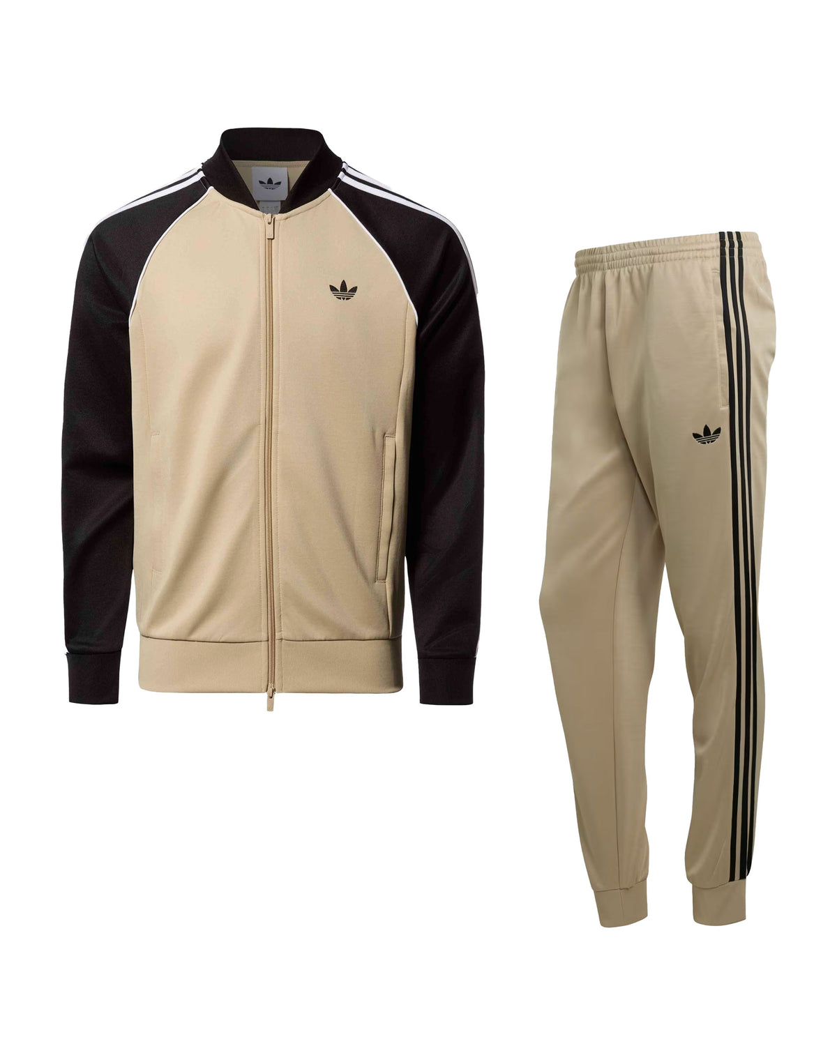 Tuta Uomo Adidas Superstar Beige Nero