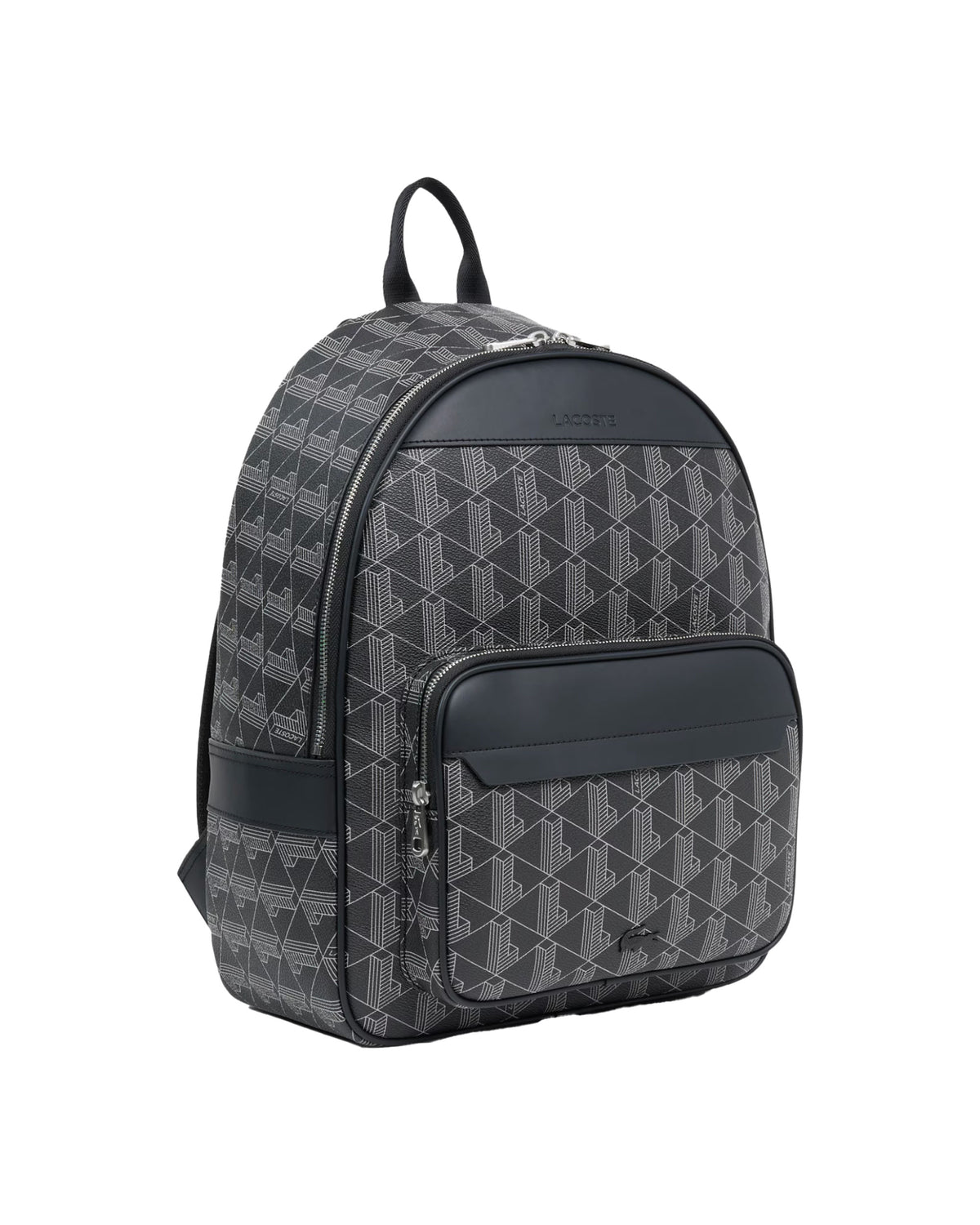 Lacoste The Blend Monogram Noir Gris Backpack Black