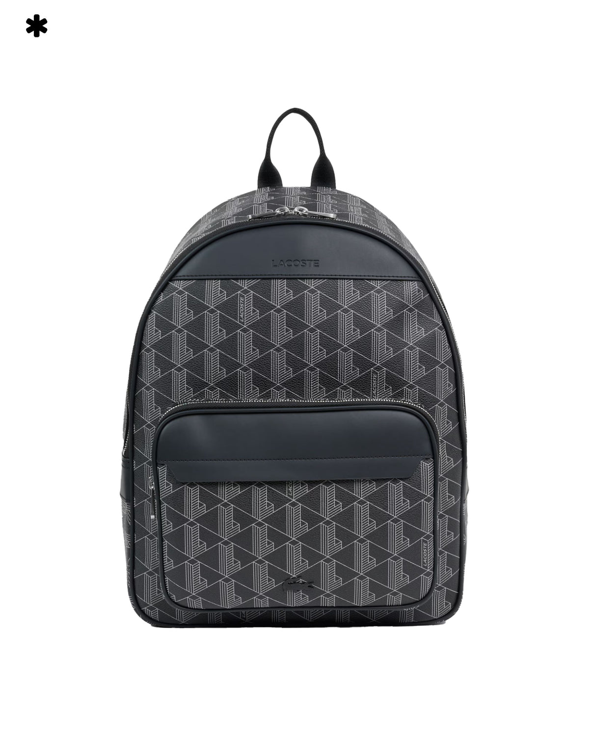 Lacoste The Blend Monogram Noir Gris Backpack Black