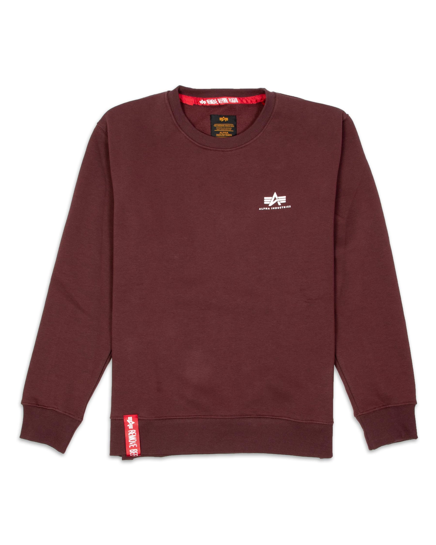 Basic Crewneck Alpha Industries Bordeaux 188307-21