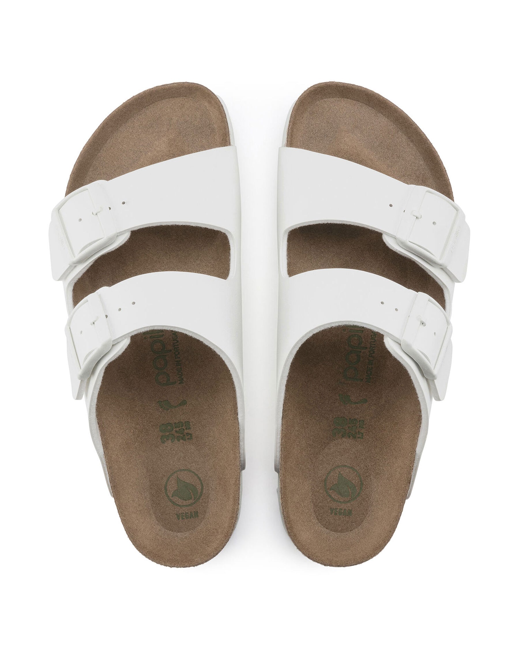 Birkenstock Arizona Grooved White Vegan Slim Fit