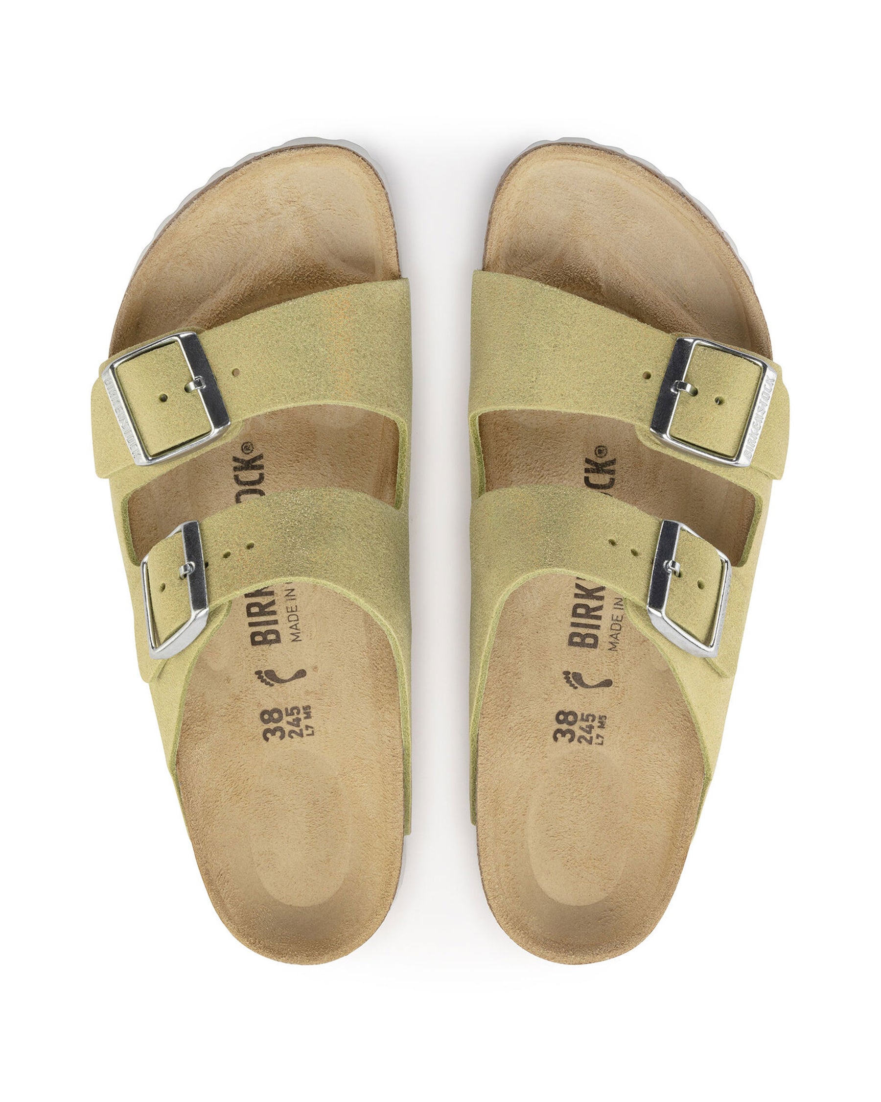 Birkenstock Arizona Shimmering Popcorn Slim Fit