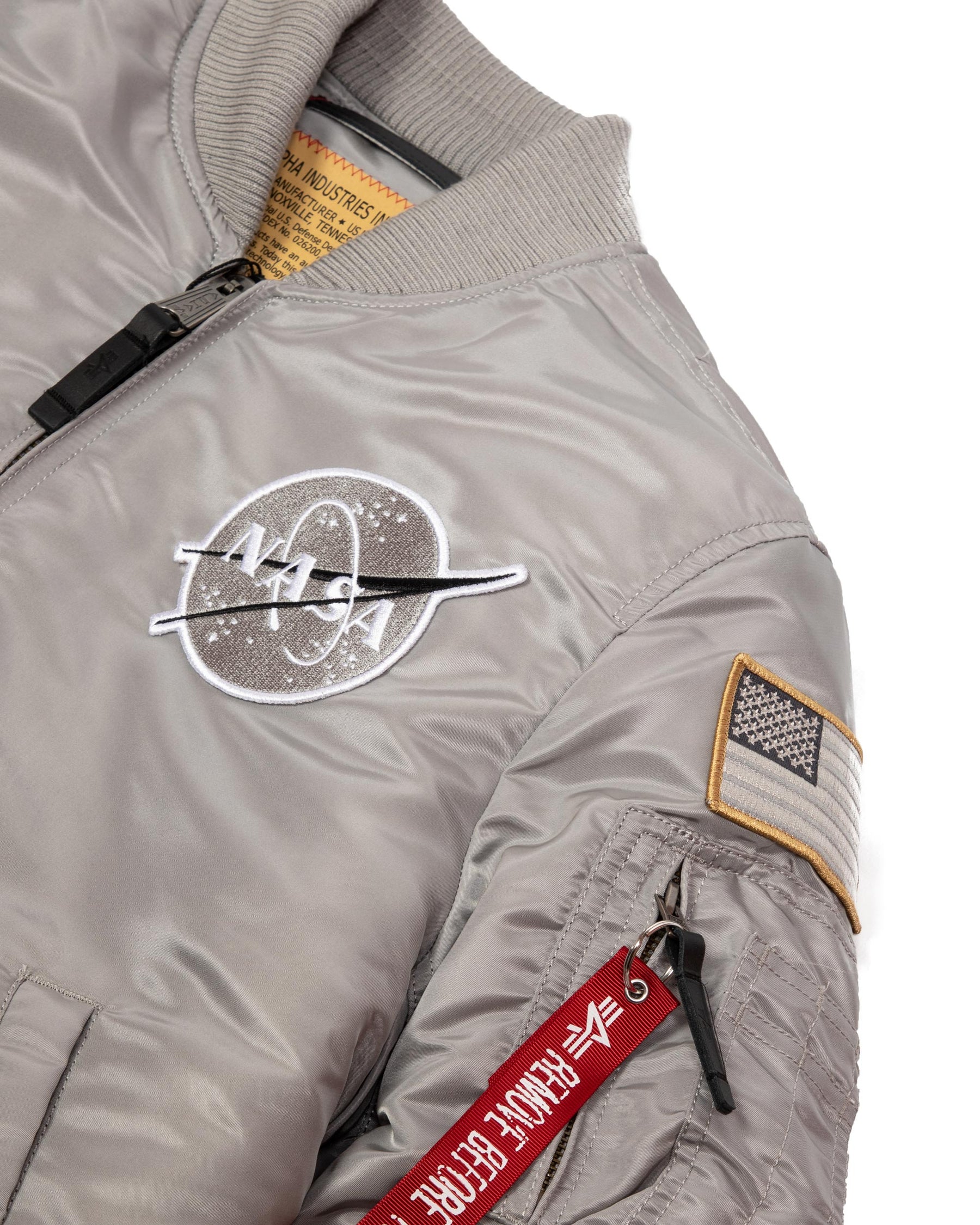 Bomber Alpha Industries MA-1 VF Nasa Space Shuttle Grigio 166107-31
