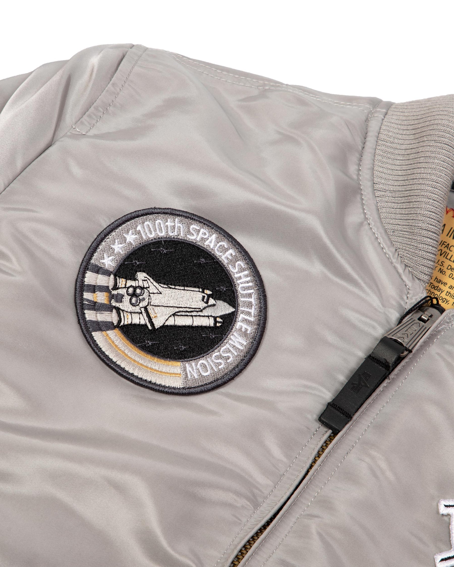 Bomber Alpha Industries MA-1 VF Nasa Space Shuttle Grigio 166107-31