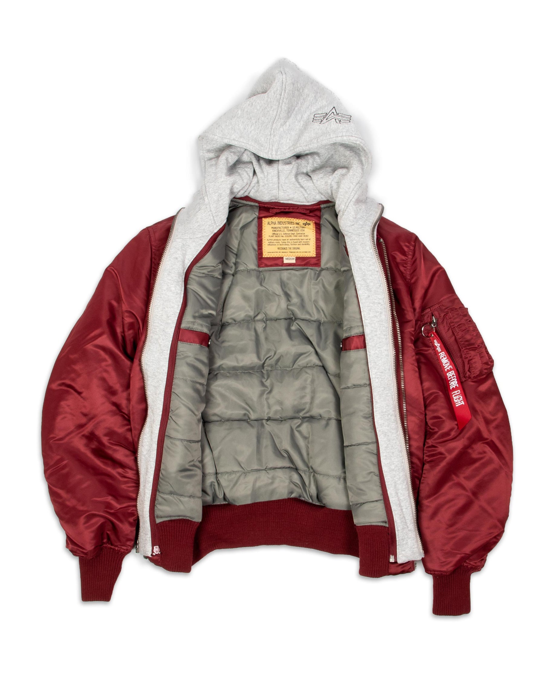 Bomber MA-1 D-Tech Felpa Bordeaux 183110-184