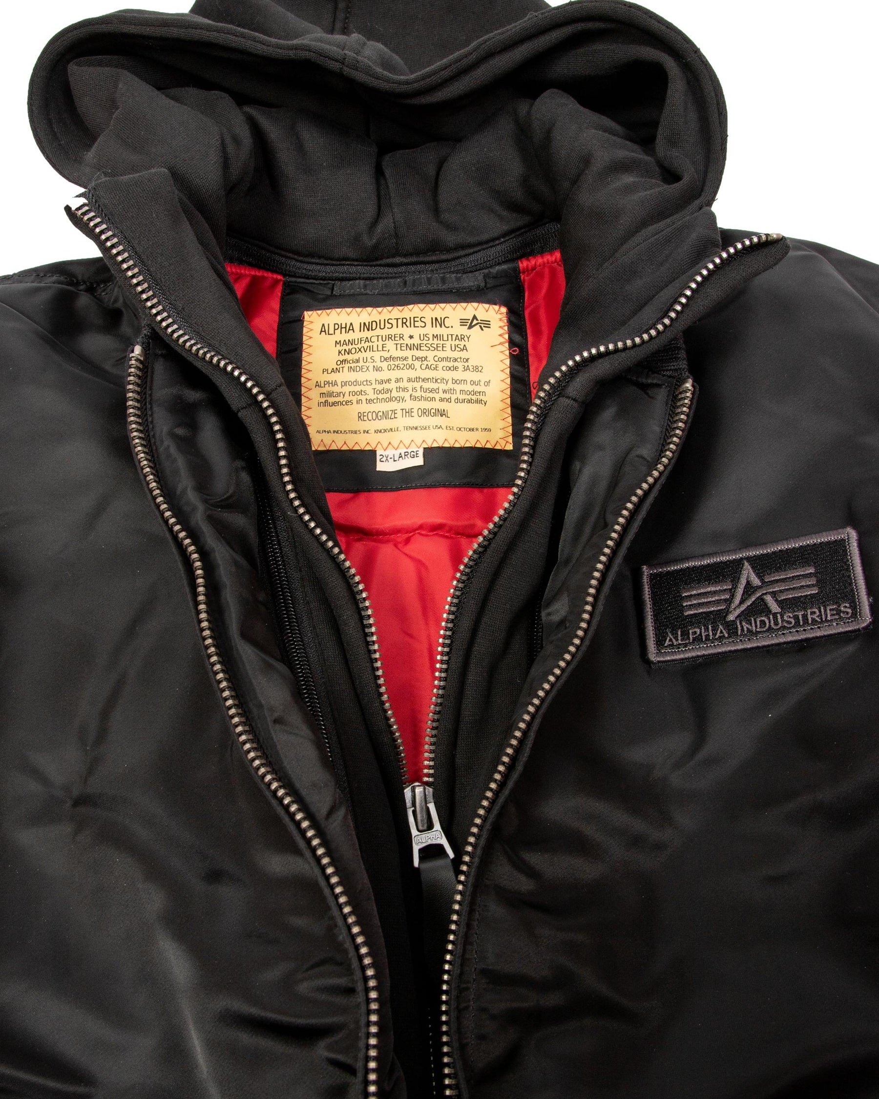 Bomber MA-1 D-Tech Felpa Nero