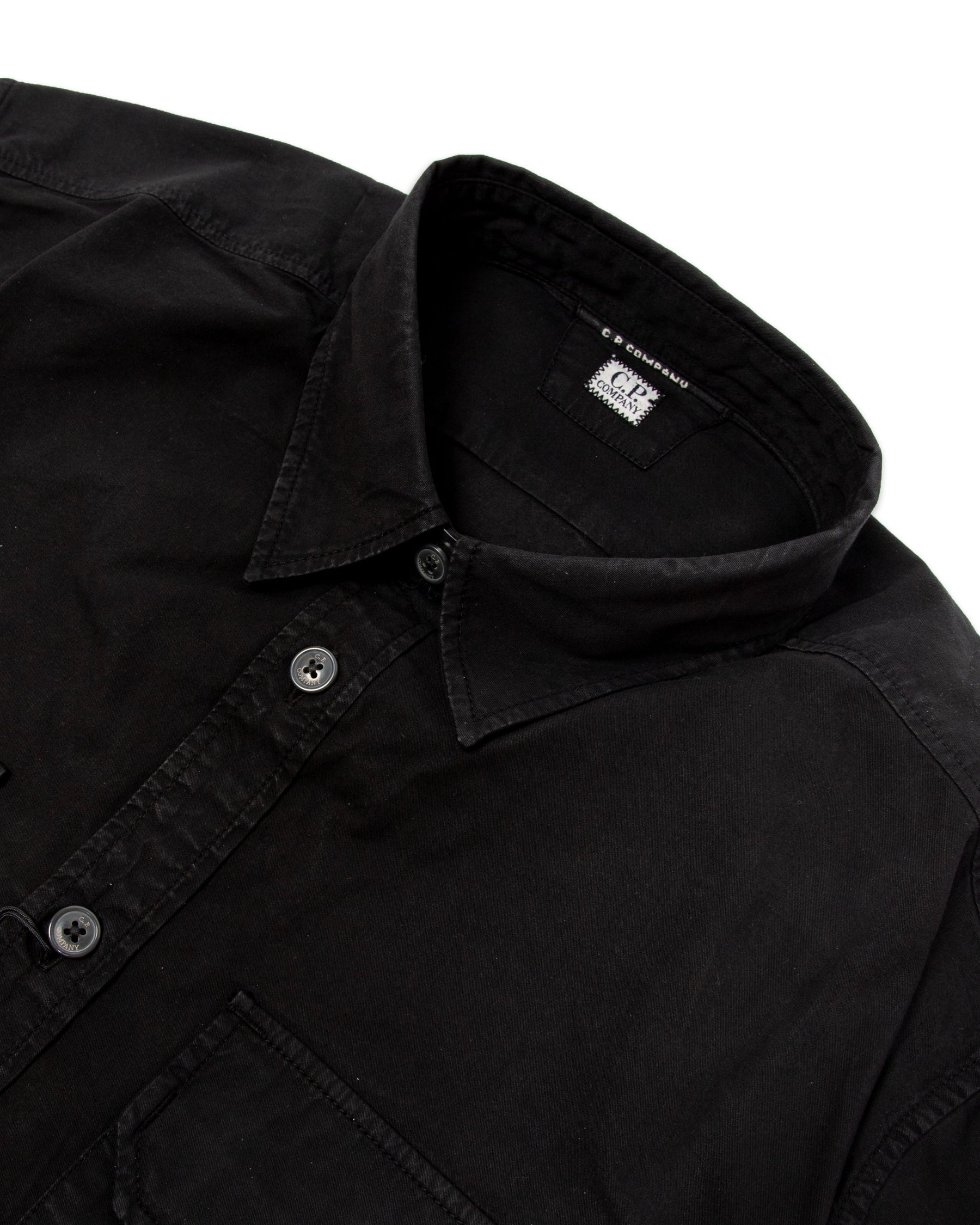 Camicia Gabardine Utility Shirt Nero 12CMSH088A-002824G-999