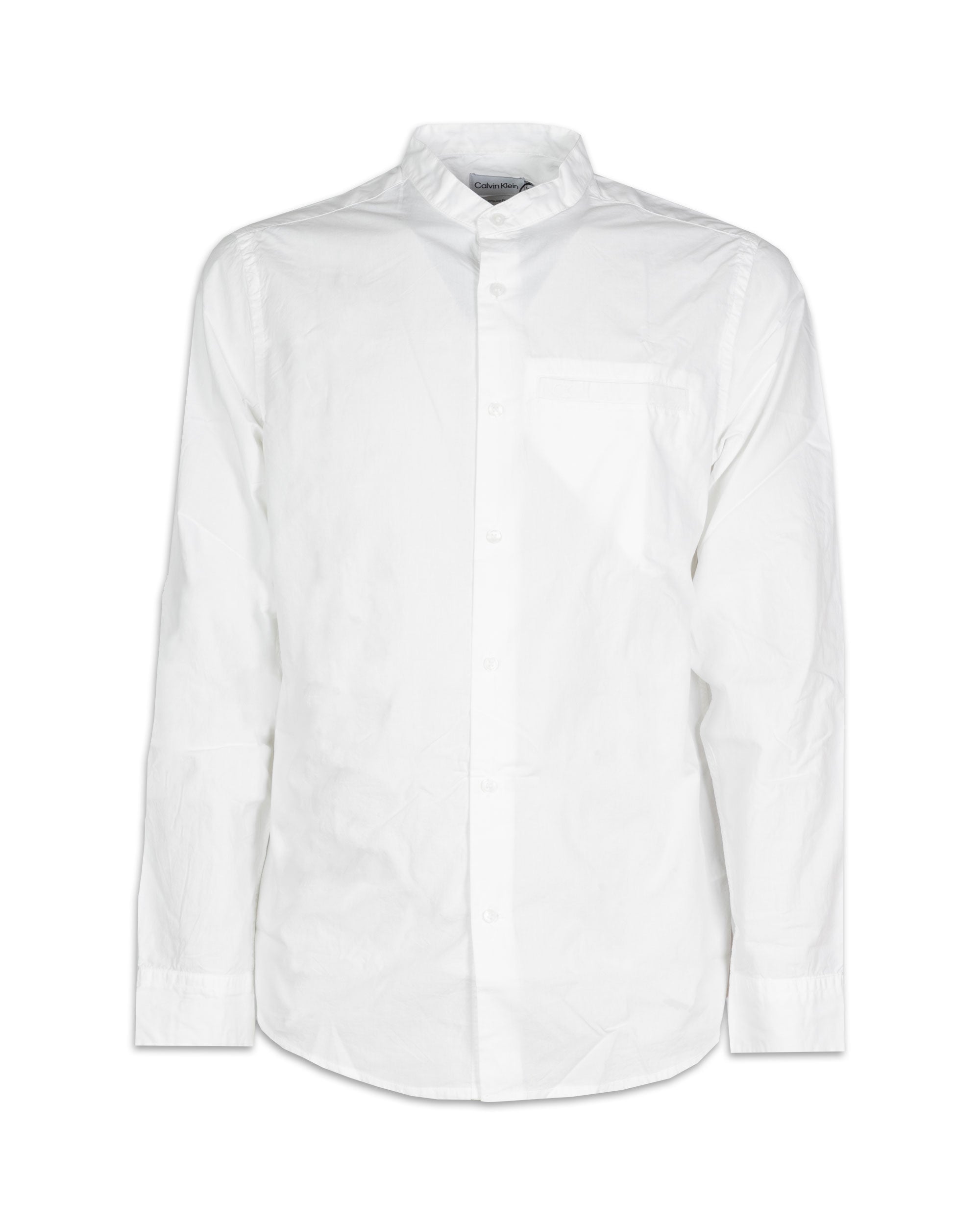 Calvin Klein Men's Solid Regular Fit Shirt (K10K111068YAF_Bright White :  : Clothing & Accessories