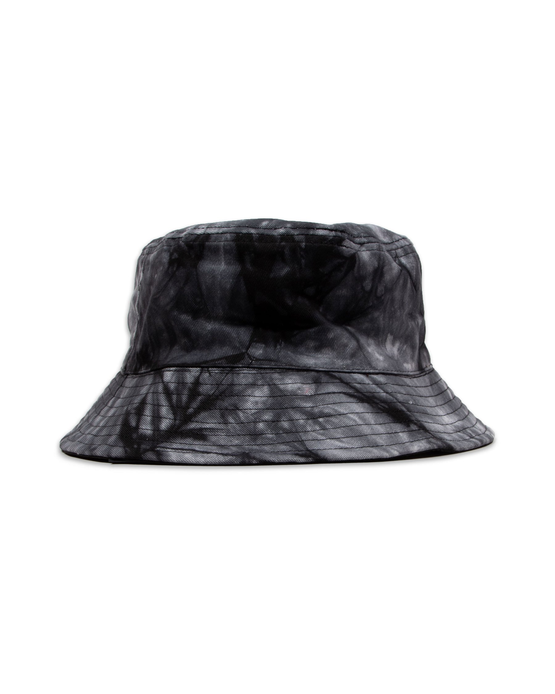 Cappello Bucket Disclaimer Tie dye nero
